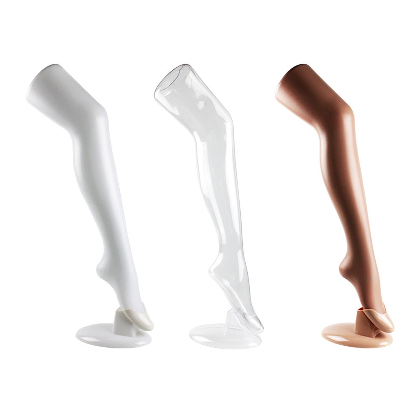 Freestanding Women Leg Models Have Long Legs Display Socks Tool for Women White