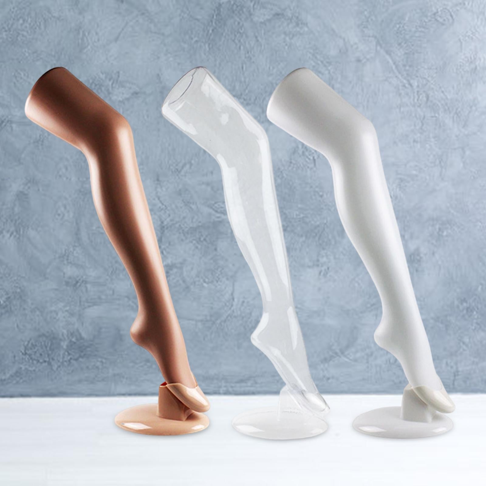 Freestanding Women Leg Models Have Long Legs Display Socks Tool for Women White