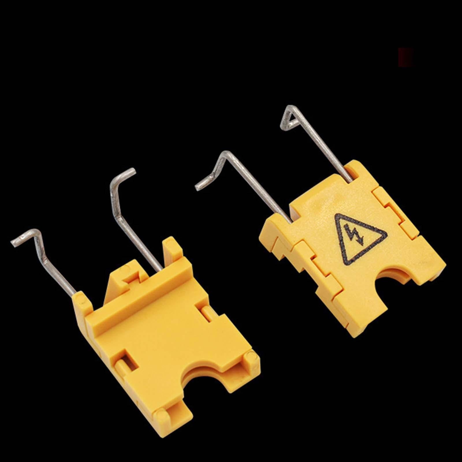 Mini Circuit Breaker Lock Lockout Portable Easily Installed Color Yellow