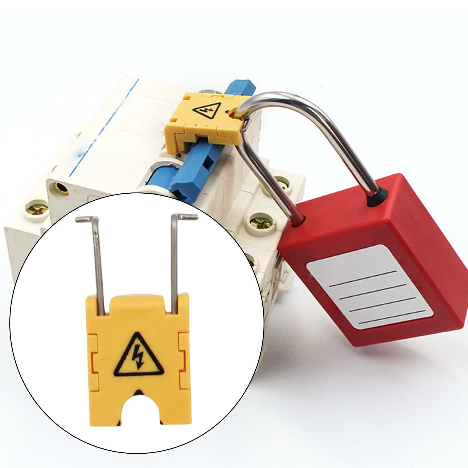 Mini Circuit Breaker Lock Lockout Portable Easily Installed Color Yellow