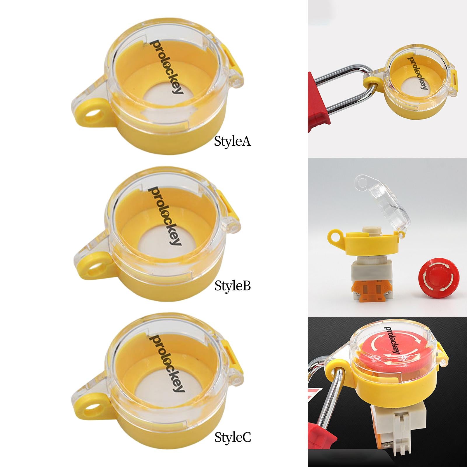 Padlock Lid Lock Protector Durable for Chemical Architecture Logistics Style A