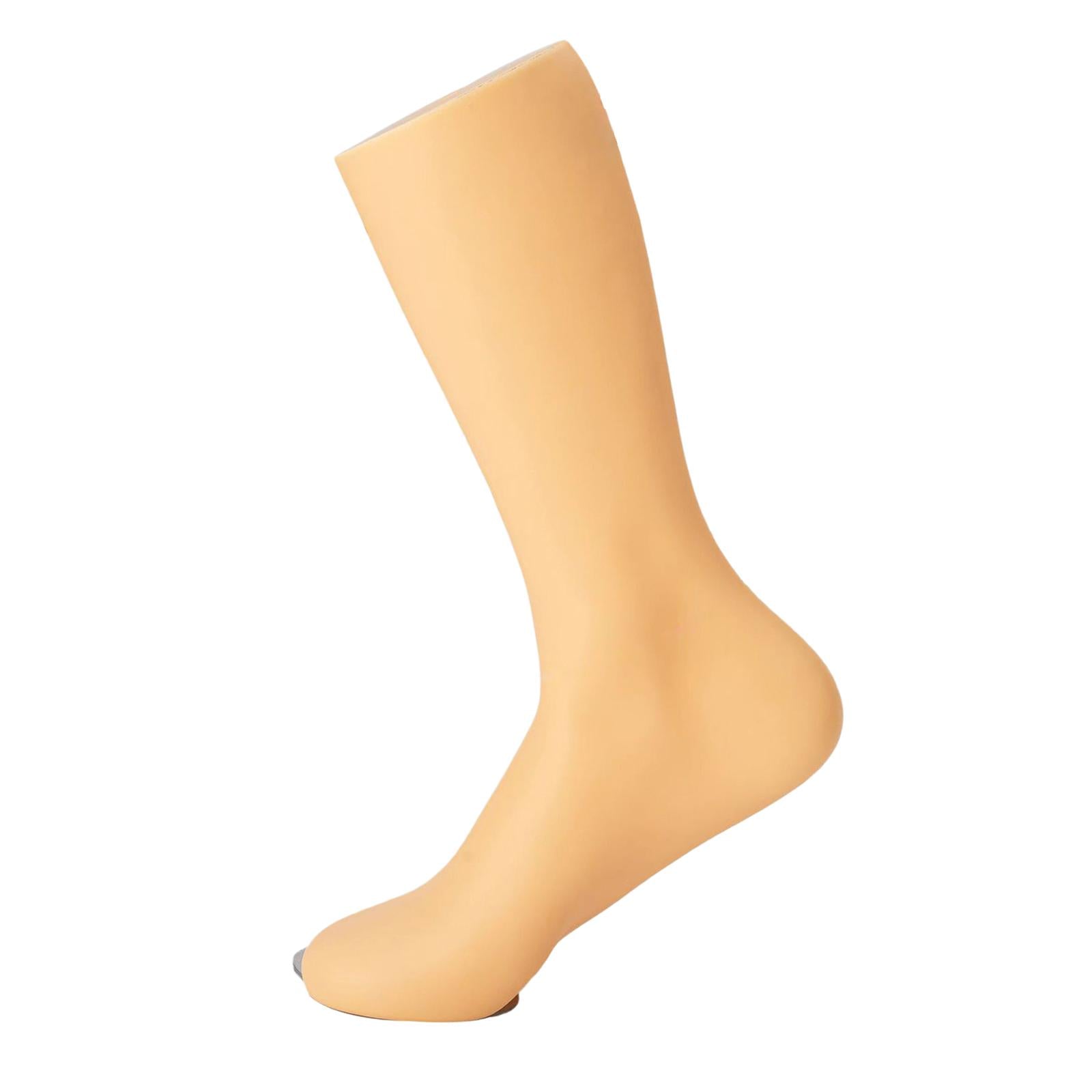 Freestanding Male Feet Mannequin Foot Model Sock Display for Window Male Male Right Foot Skin Color