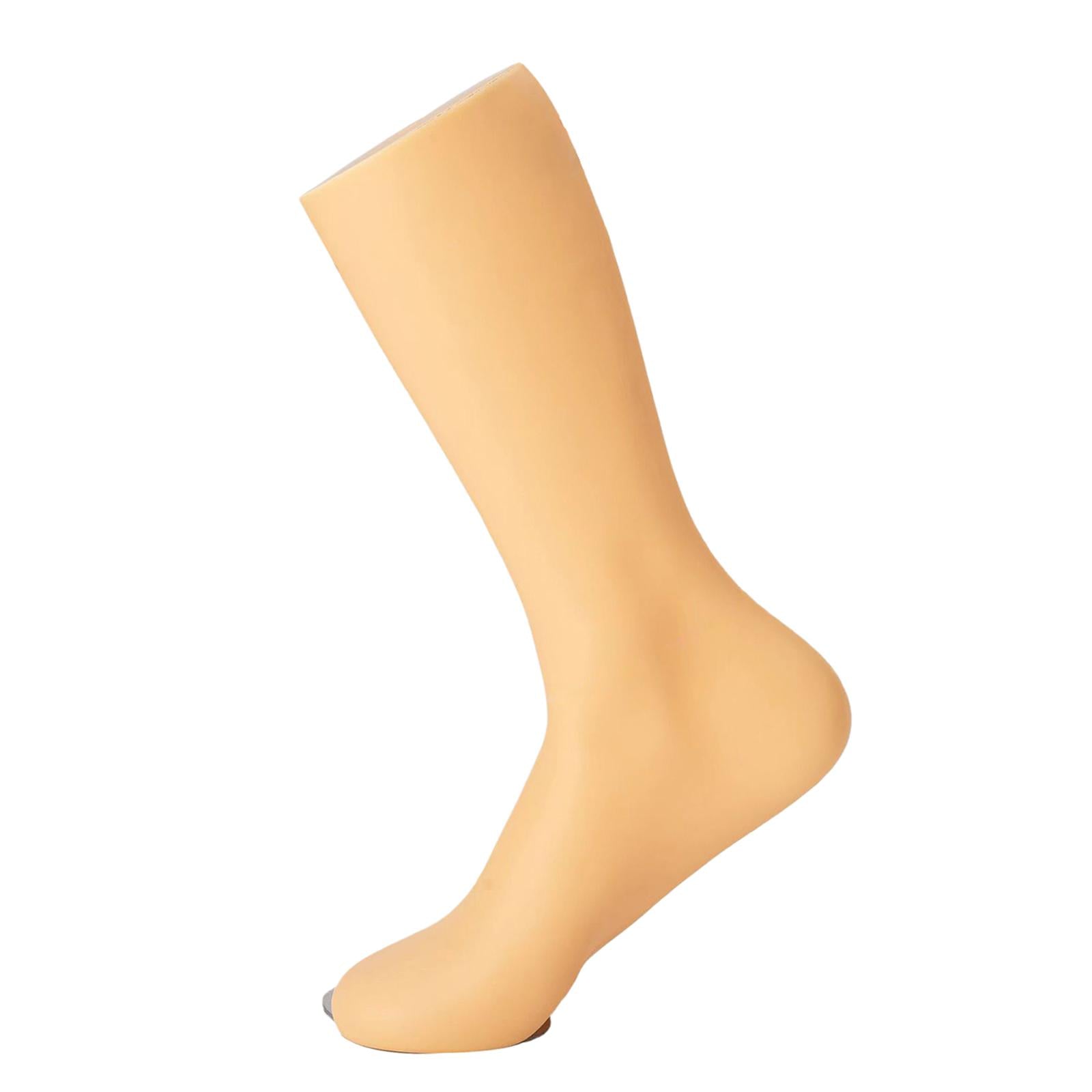 Freestanding Male Feet Mannequin Foot Model Sock Display for Window Male Male Right Foot Skin Color