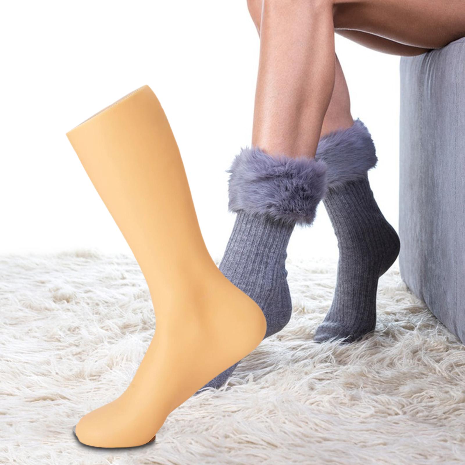 Freestanding Male Feet Mannequin Foot Model Sock Display for Window Male Male Right Foot Skin Color