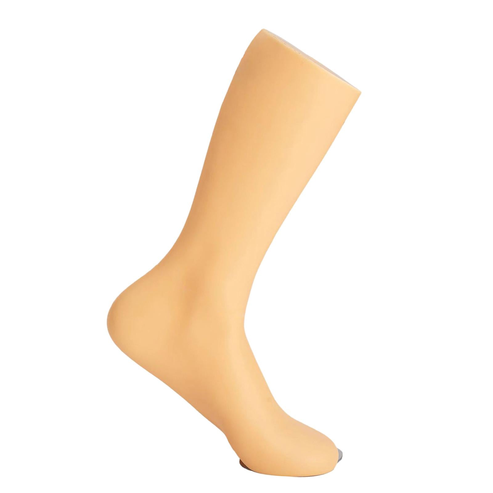 Freestanding Male Feet Mannequin Foot Model Sock Display for Window Male Male Left Foot Skin Color