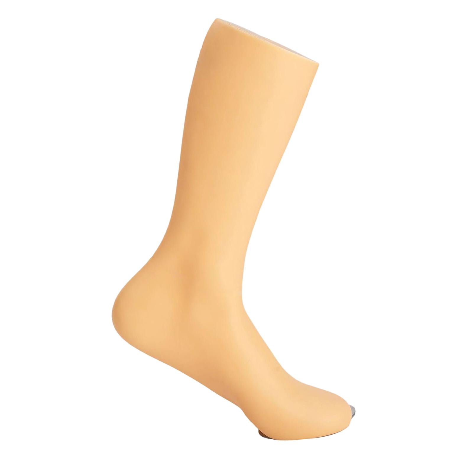 Freestanding Male Feet Mannequin Foot Model Sock Display for Window Male Male Left Foot Skin Color