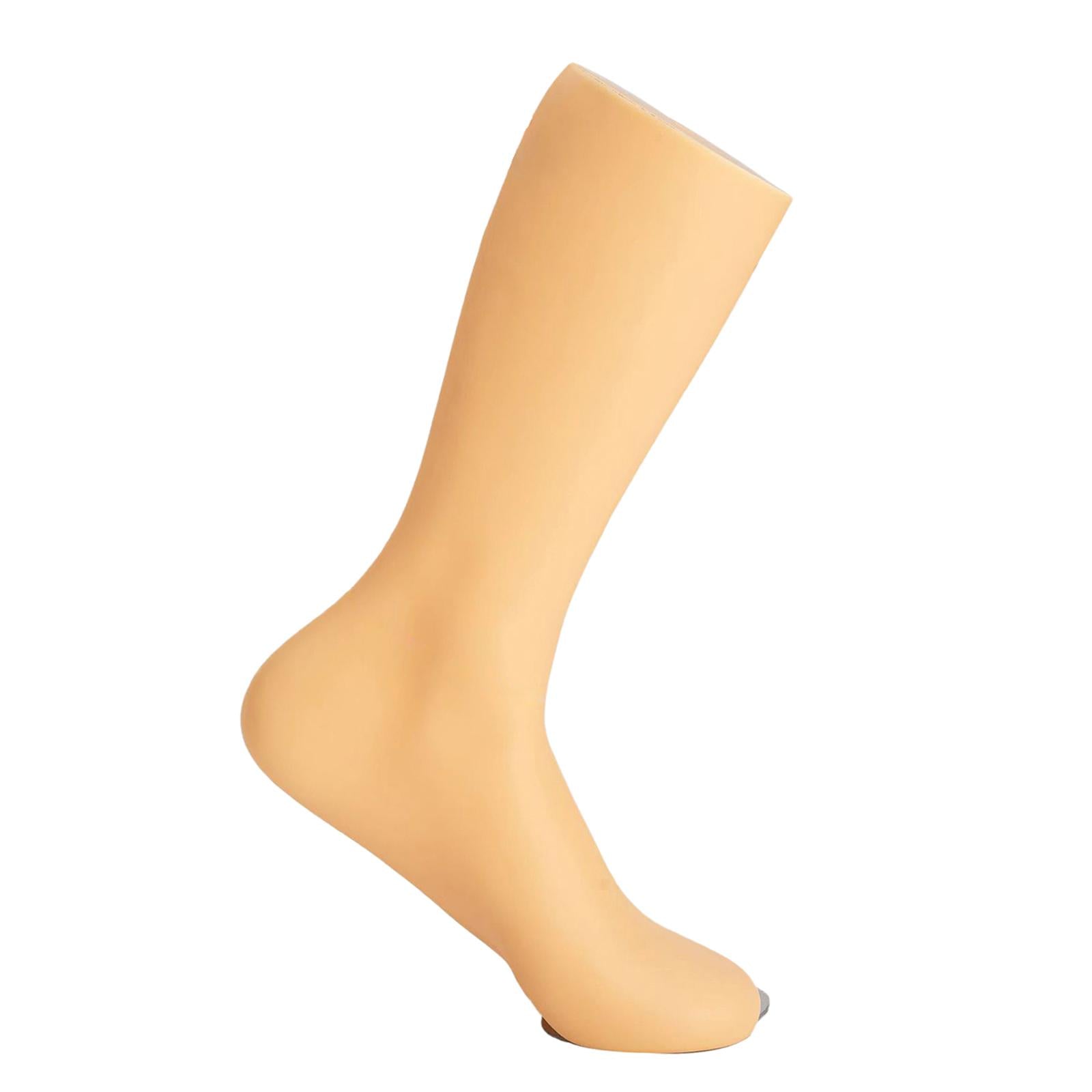 Freestanding Male Feet Mannequin Foot Model Sock Display for Window Male Male Left Foot Skin Color
