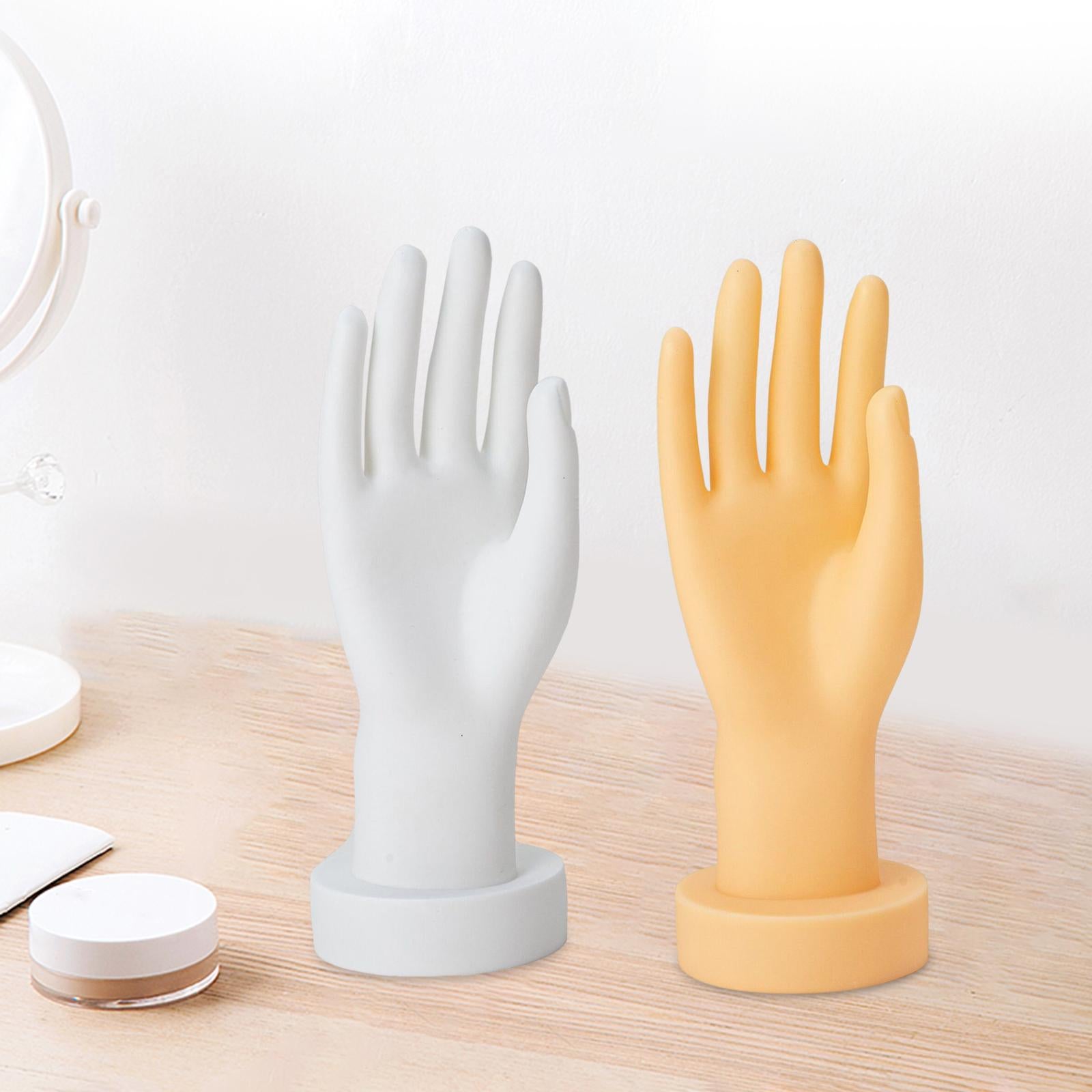 Hand Model Mannequin Fake Hand Right Photo Props for Gloves Bangles Showcase White