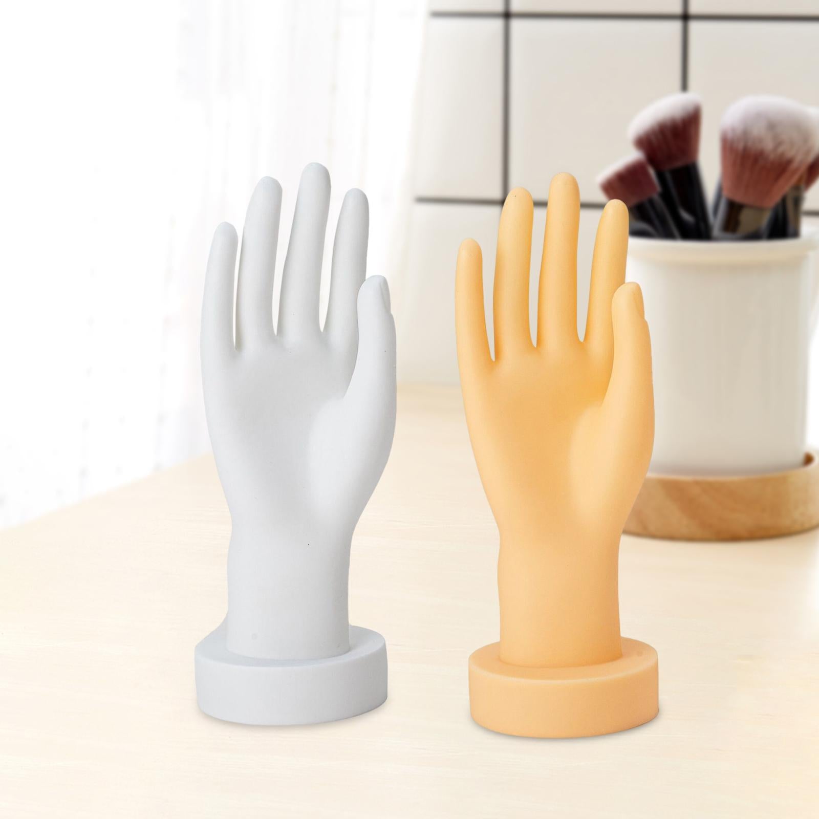 Hand Model Mannequin Fake Hand Right Photo Props for Gloves Bangles Showcase White