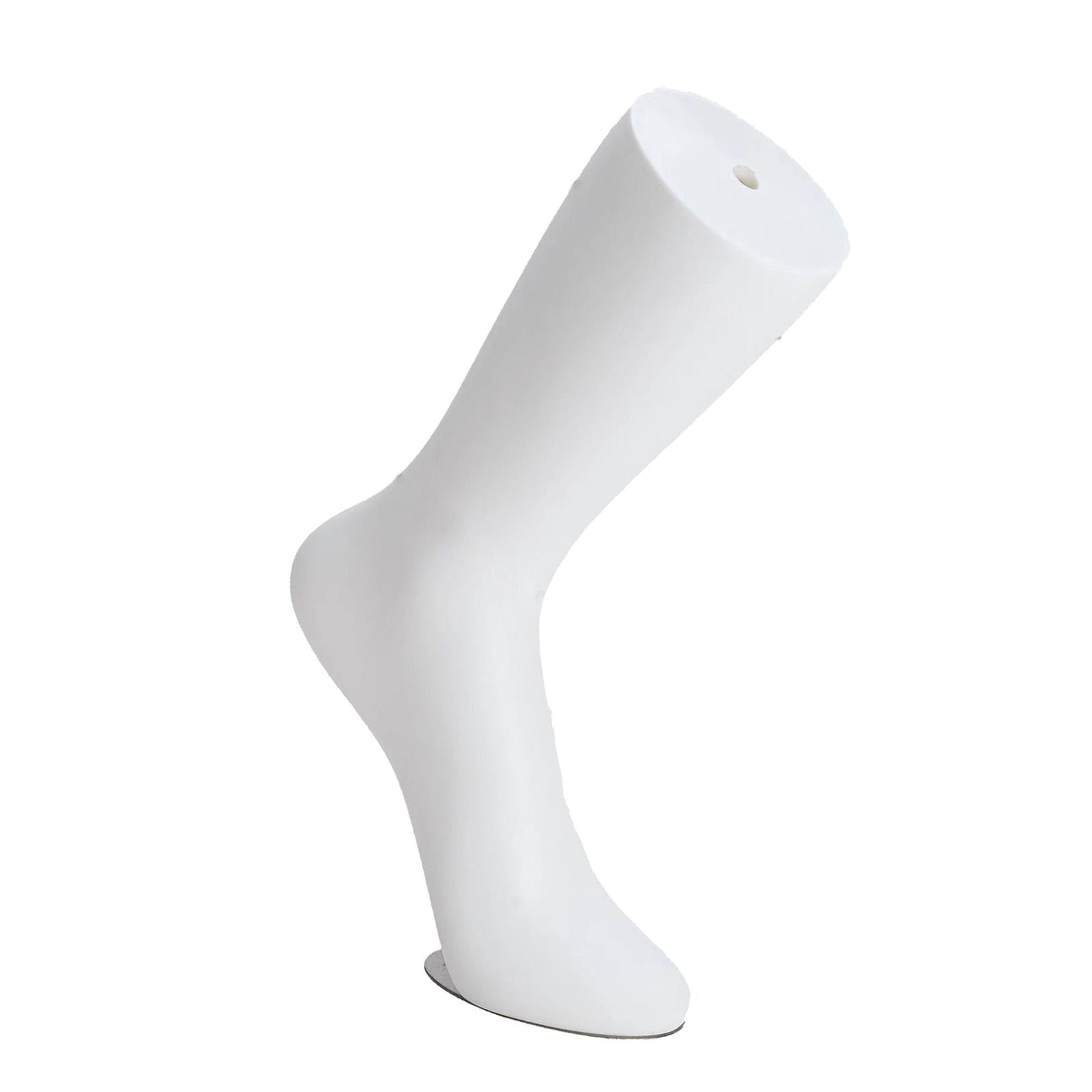 Mannequin Adult Feet Female Lifelike Standing for Chain Ankle Sandals Socks Left Foot White