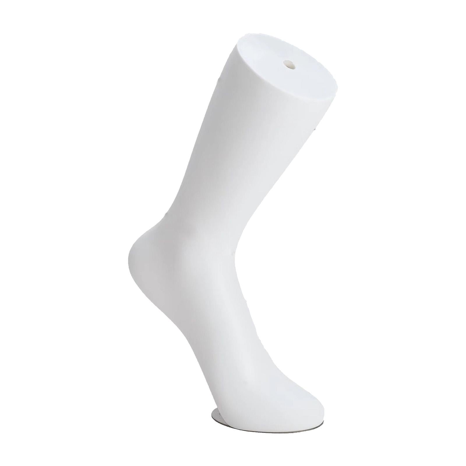 Mannequin Adult Feet Female Lifelike Standing for Chain Ankle Sandals Socks Left Foot White