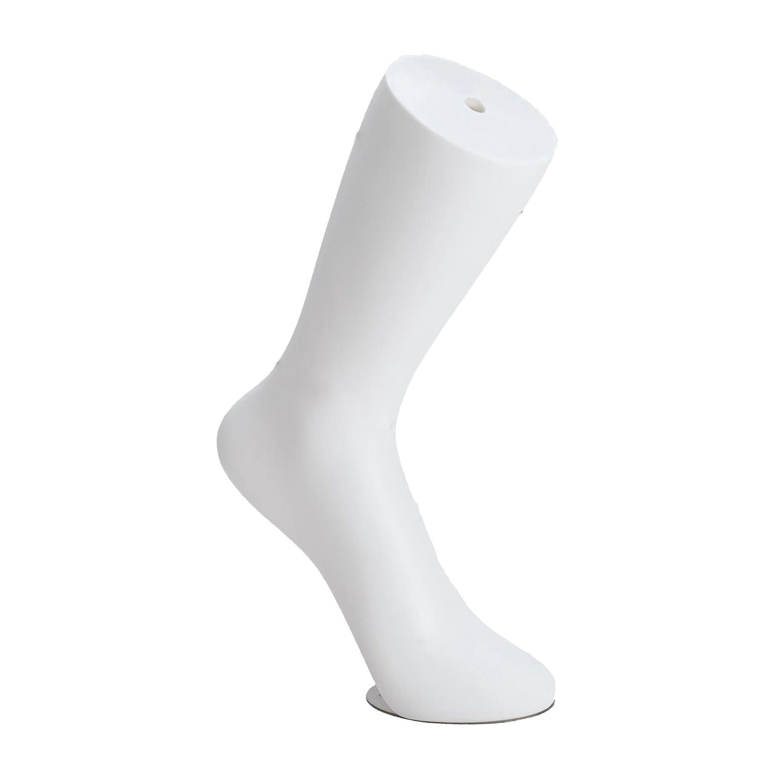 Mannequin Adult Feet Female Lifelike Standing for Chain Ankle Sandals Socks Left Foot White