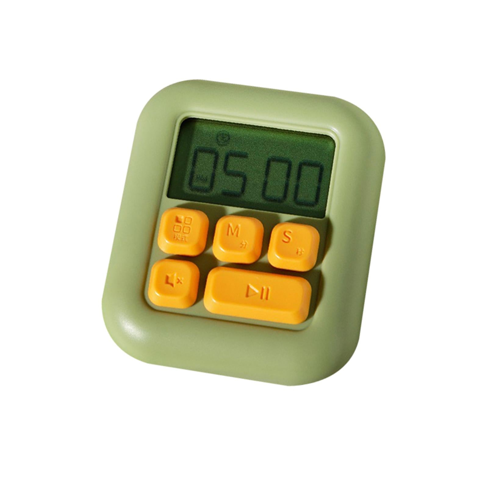 Digital Kitchen Timer Electronic with Stand Durable for Sports Games Office Green
