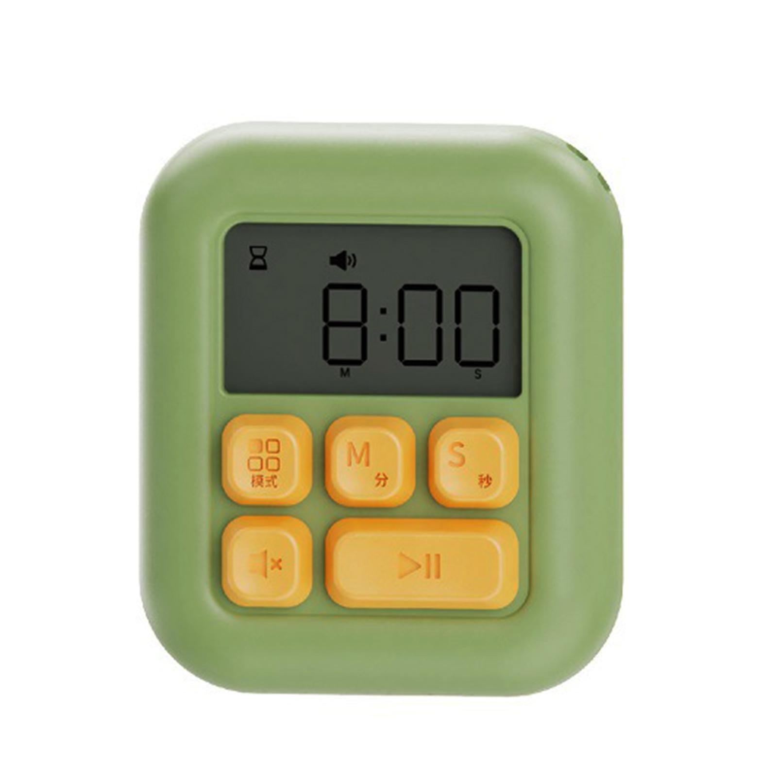 Digital Kitchen Timer Electronic with Stand Durable for Sports Games Office Green