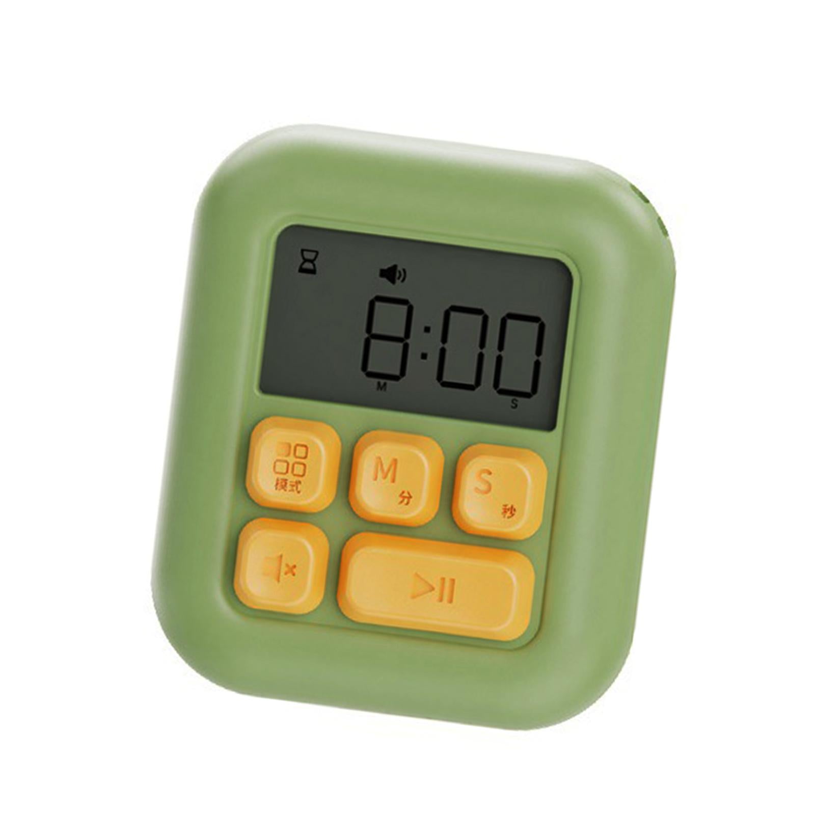 Digital Kitchen Timer Electronic with Stand Durable for Sports Games Office Green