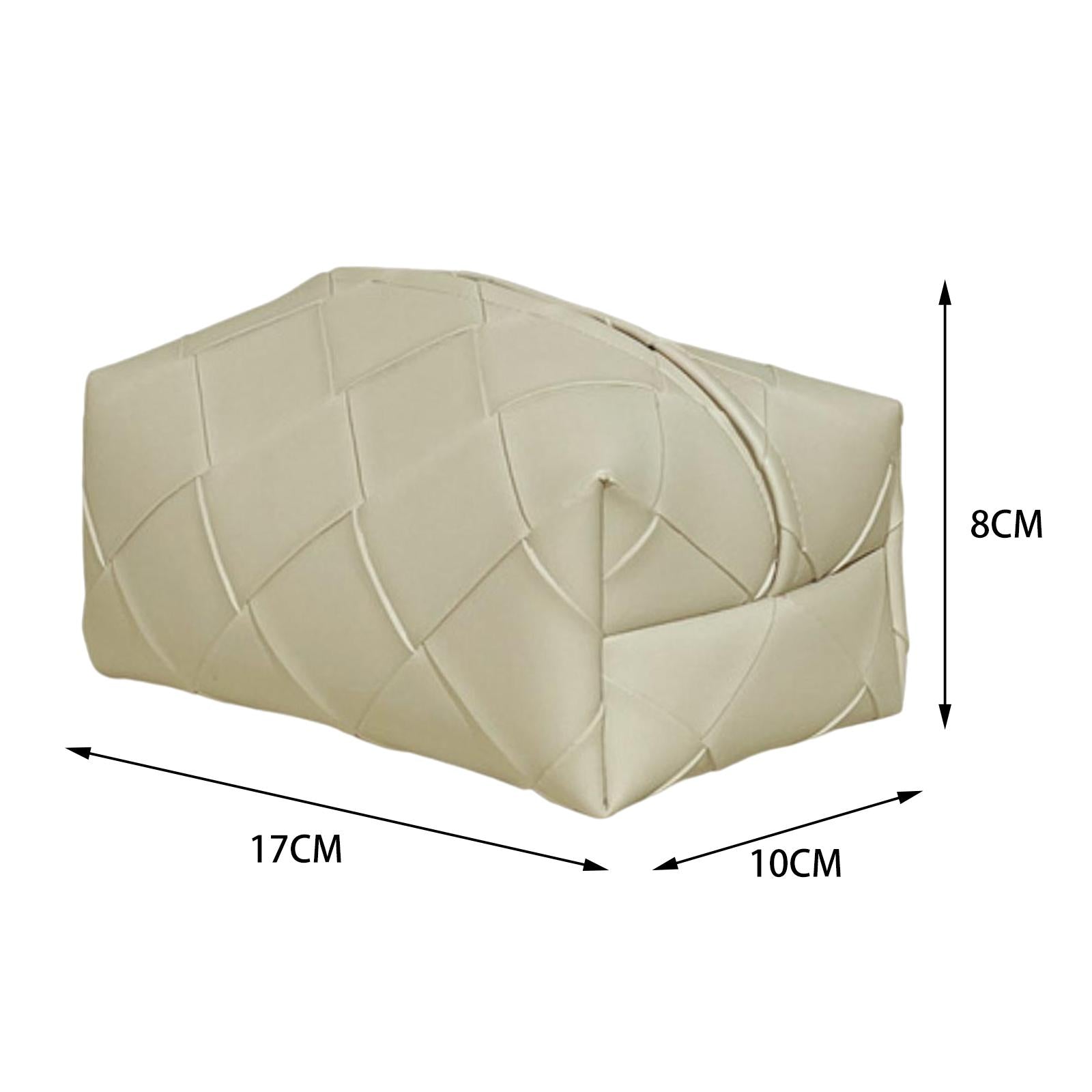 Freestanding Tissue Cover Tissue Paper Holder for Dining Table Bedroom Decor Beige