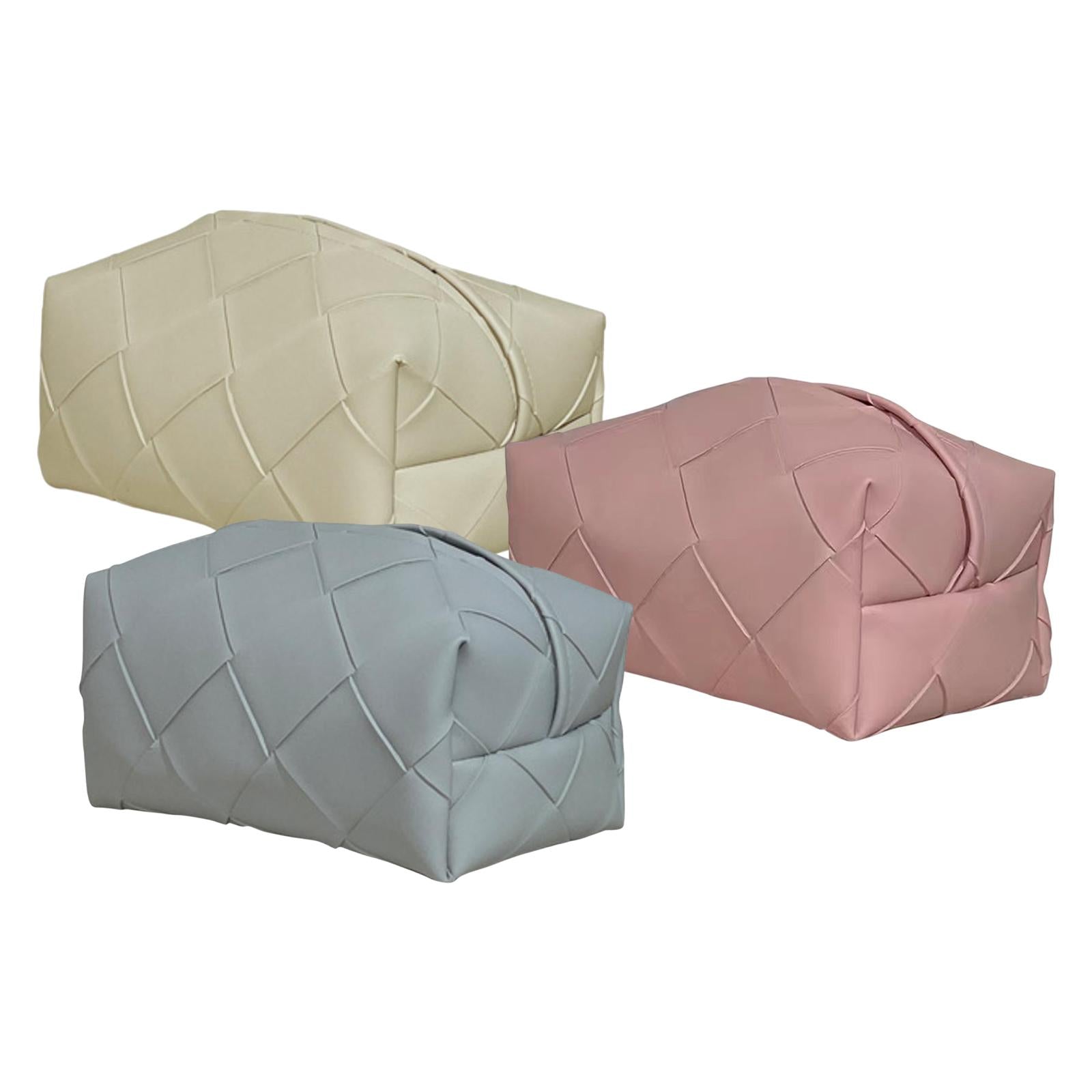 Freestanding Tissue Cover Tissue Paper Holder for Dining Table Bedroom Decor Beige