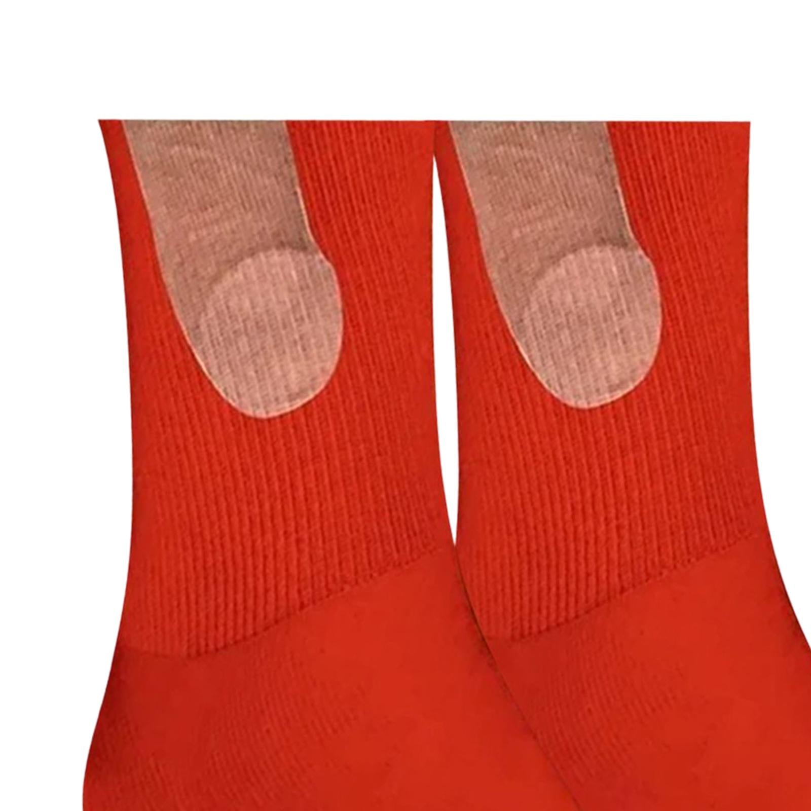 Sock Cycling Sock Casual Socks Soft Funny Men and Women for Women Men Couple 46cm Red