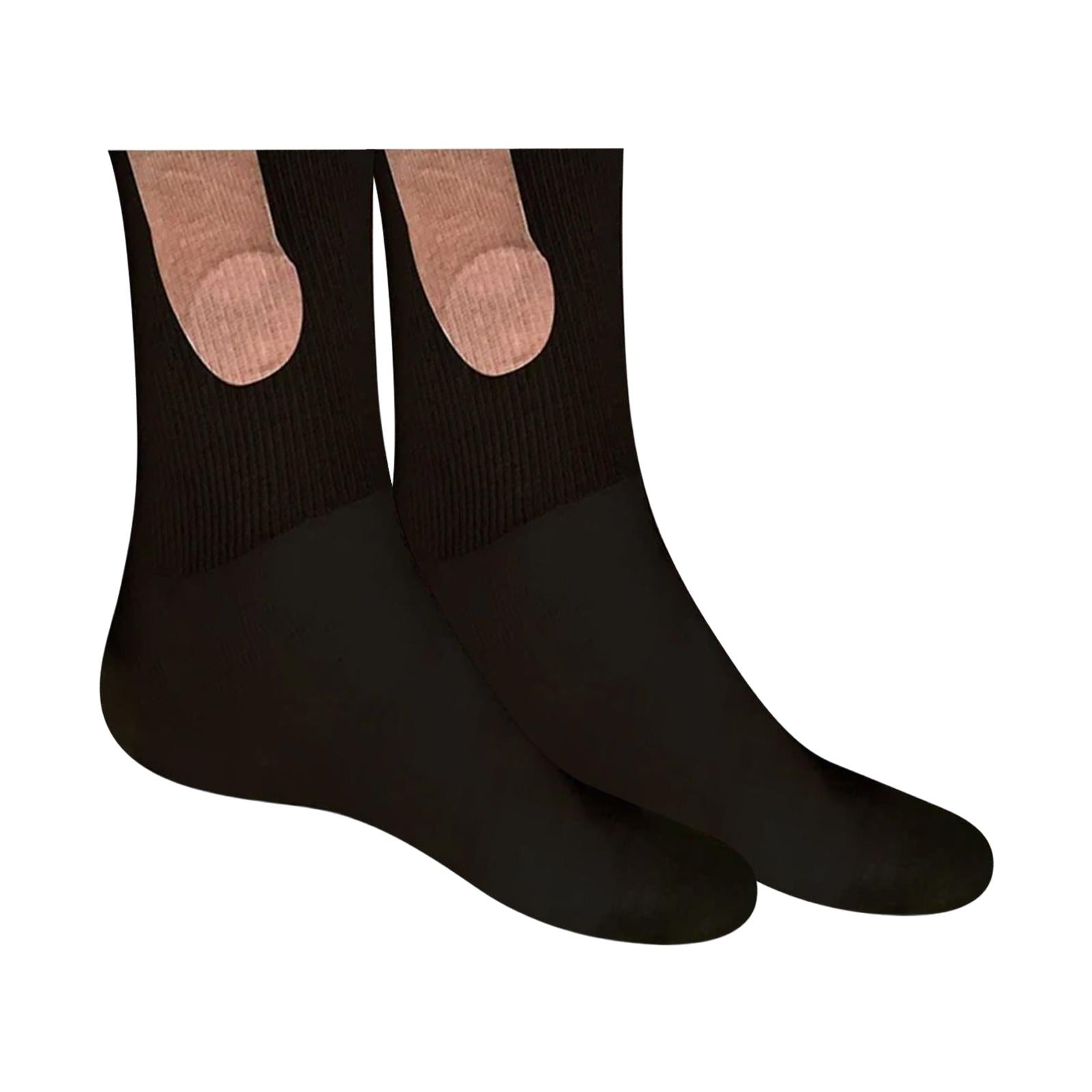 Sock Cycling Sock Casual Socks Soft Funny Men and Women for Women Men Couple 46cm Black