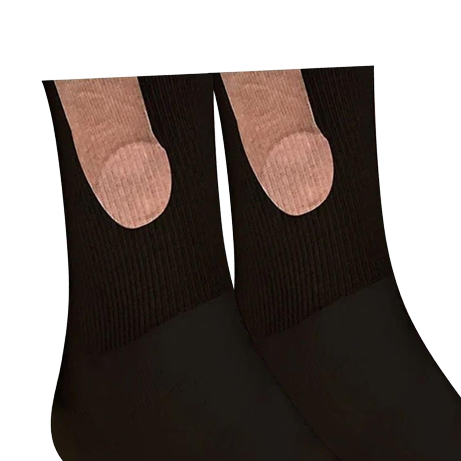 Sock Cycling Sock Casual Socks Soft Funny Men and Women for Women Men Couple 46cm Black