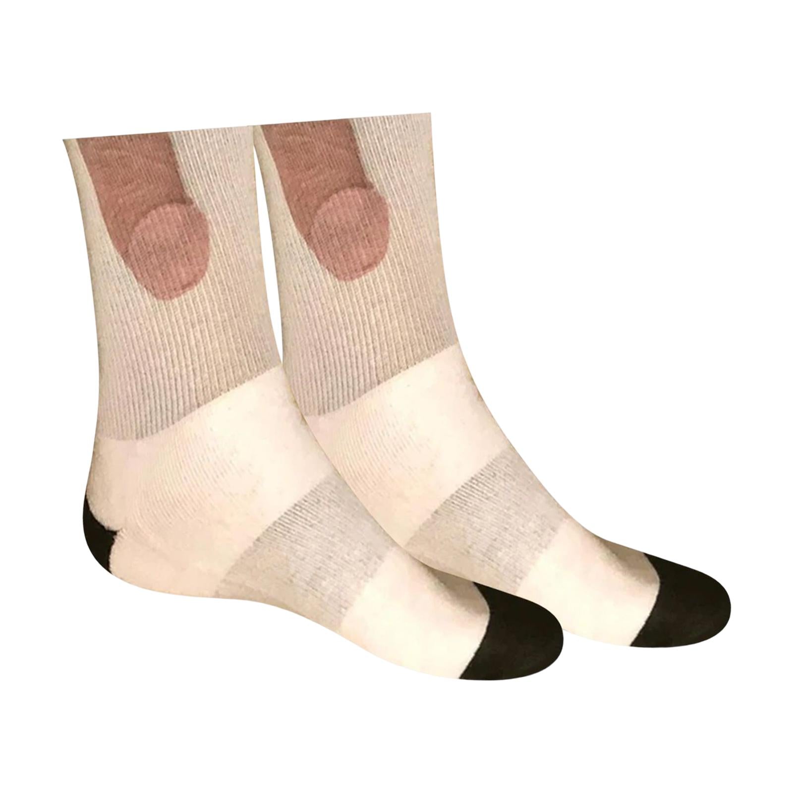 Sock Cycling Sock Casual Socks Soft Funny Men and Women for Women Men Couple 46cm Black with white