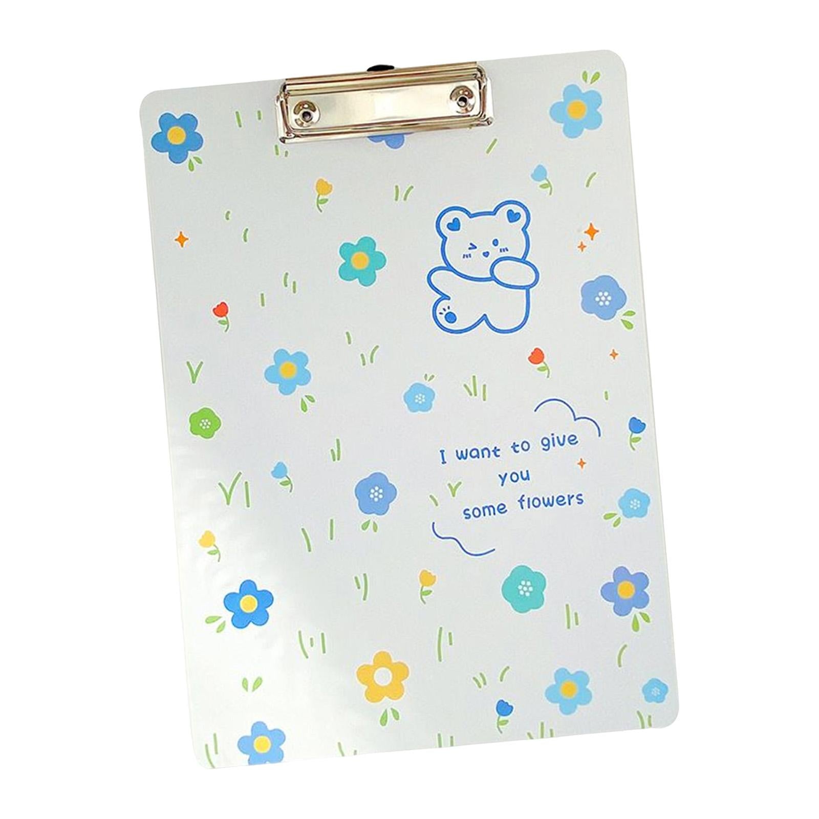 Cute Clipboard Fastener File Folders Gifts Creative for Home Documents Work Bear