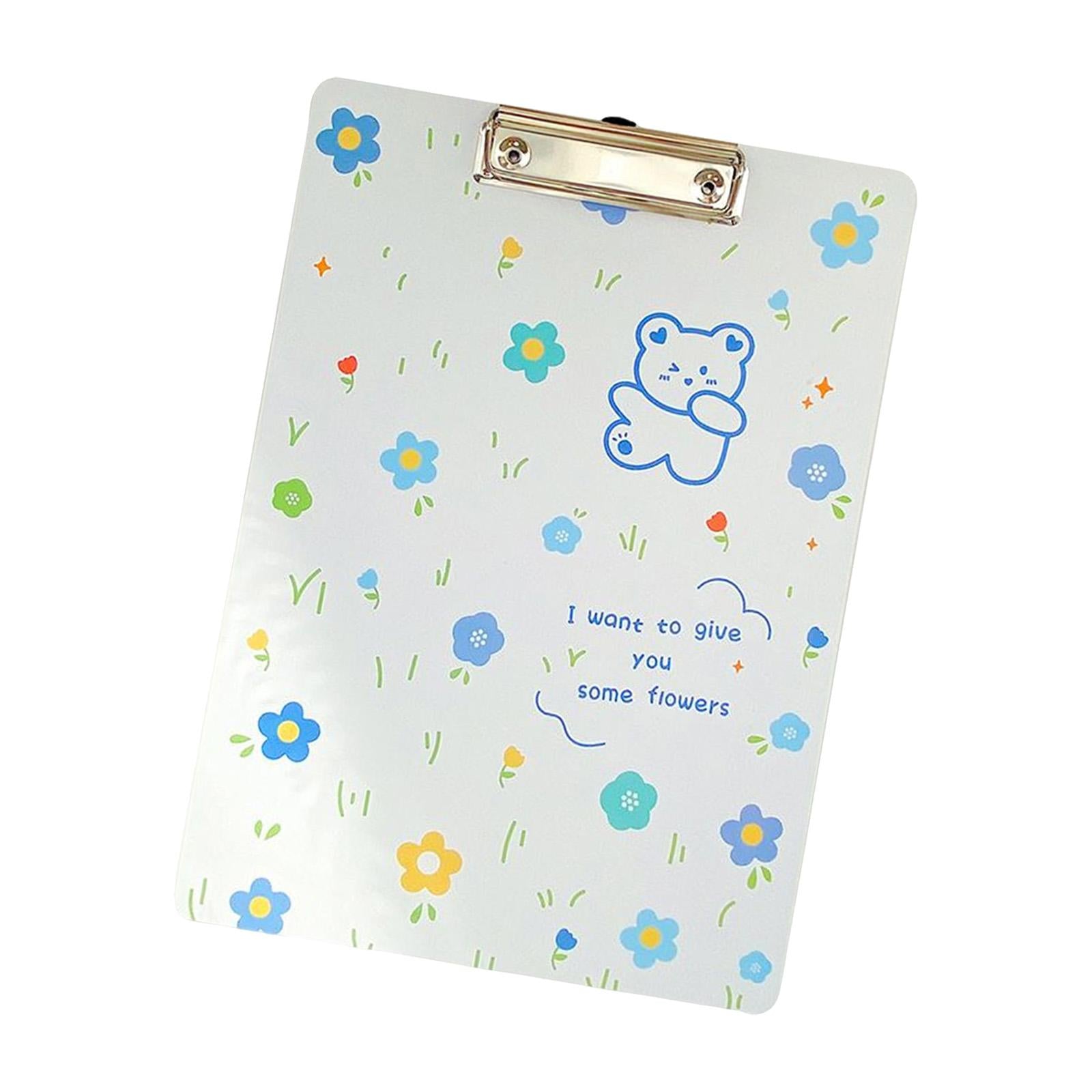 Cute Clipboard Fastener File Folders Gifts Creative for Home Documents Work Bear