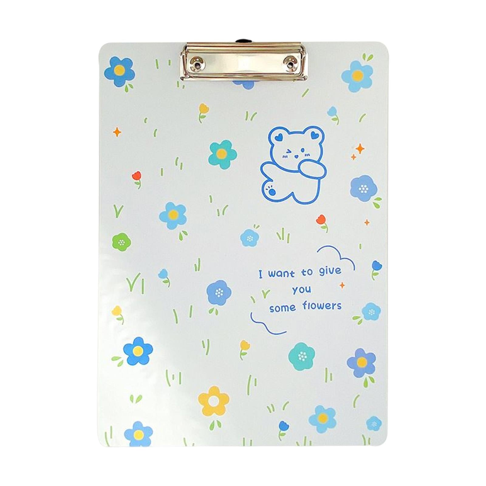 Cute Clipboard Fastener File Folders Gifts Creative for Home Documents Work Bear