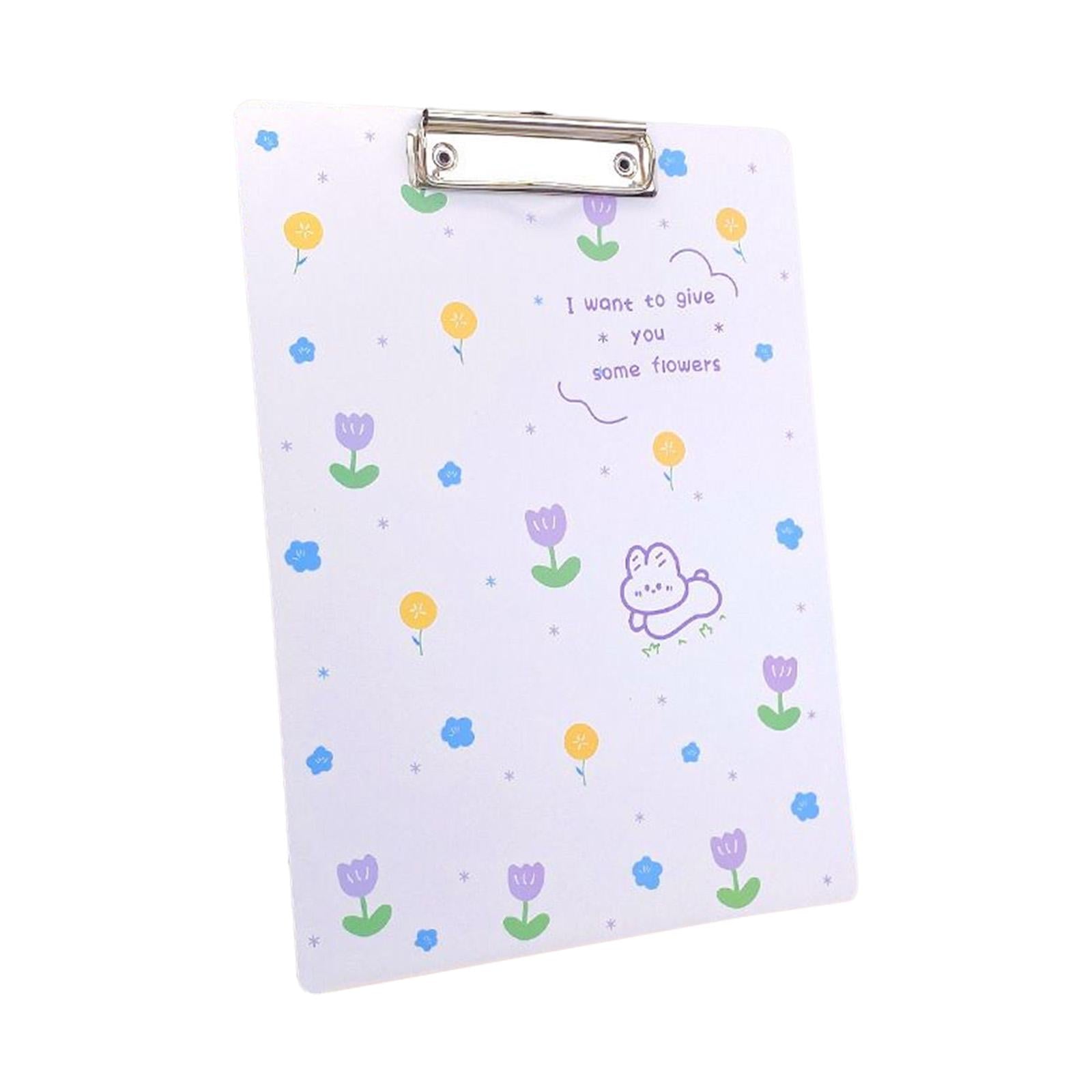 Cute Clipboard Fastener File Folders Gifts Creative for Home Documents Work bunny