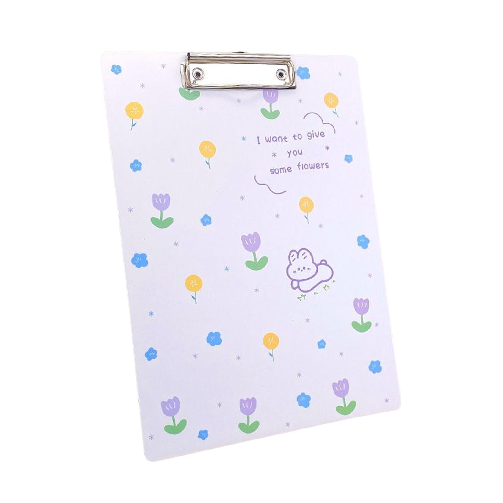 Cute Clipboard Fastener File Folders Gifts Creative for Home Documents Work bunny