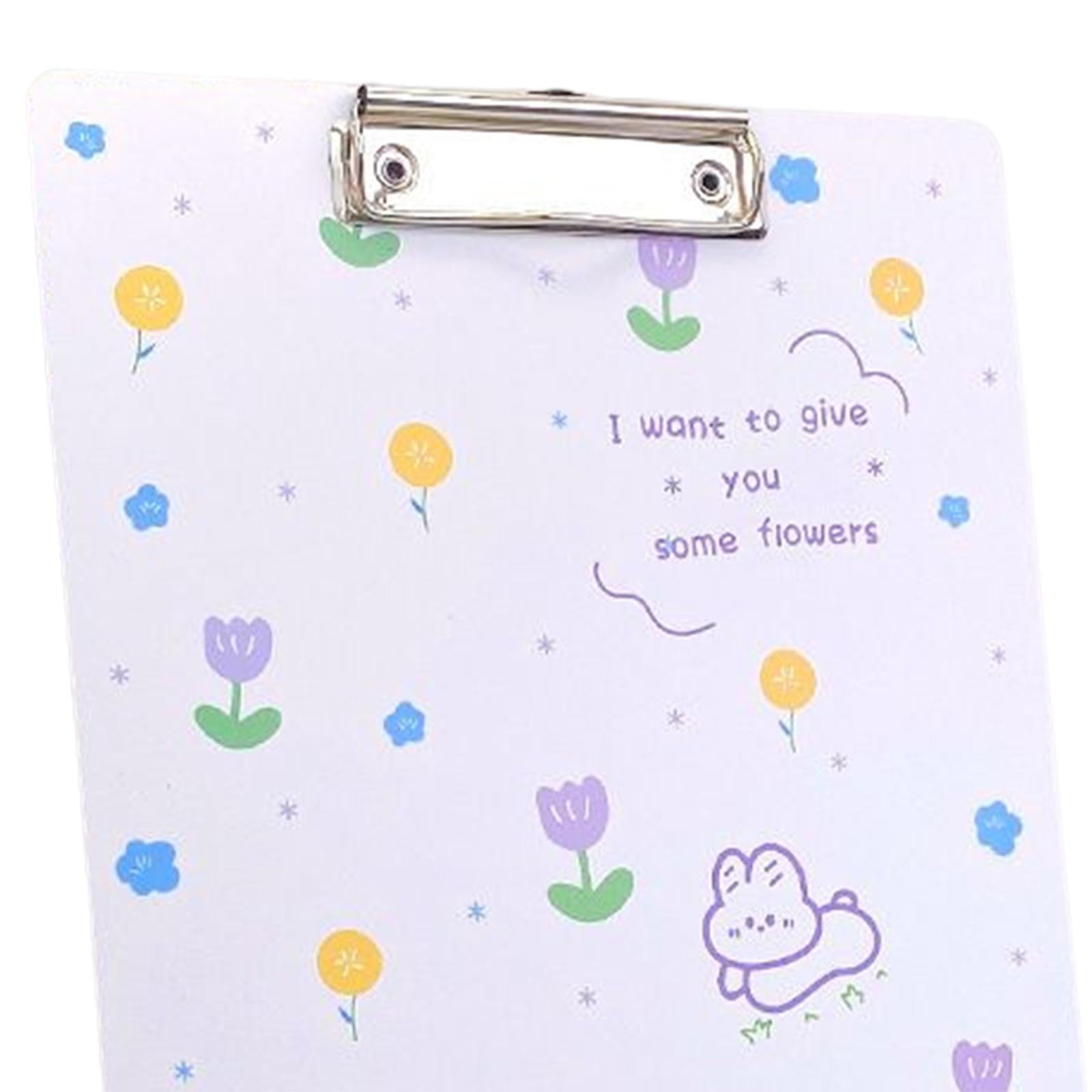 Cute Clipboard Fastener File Folders Gifts Creative for Home Documents Work bunny