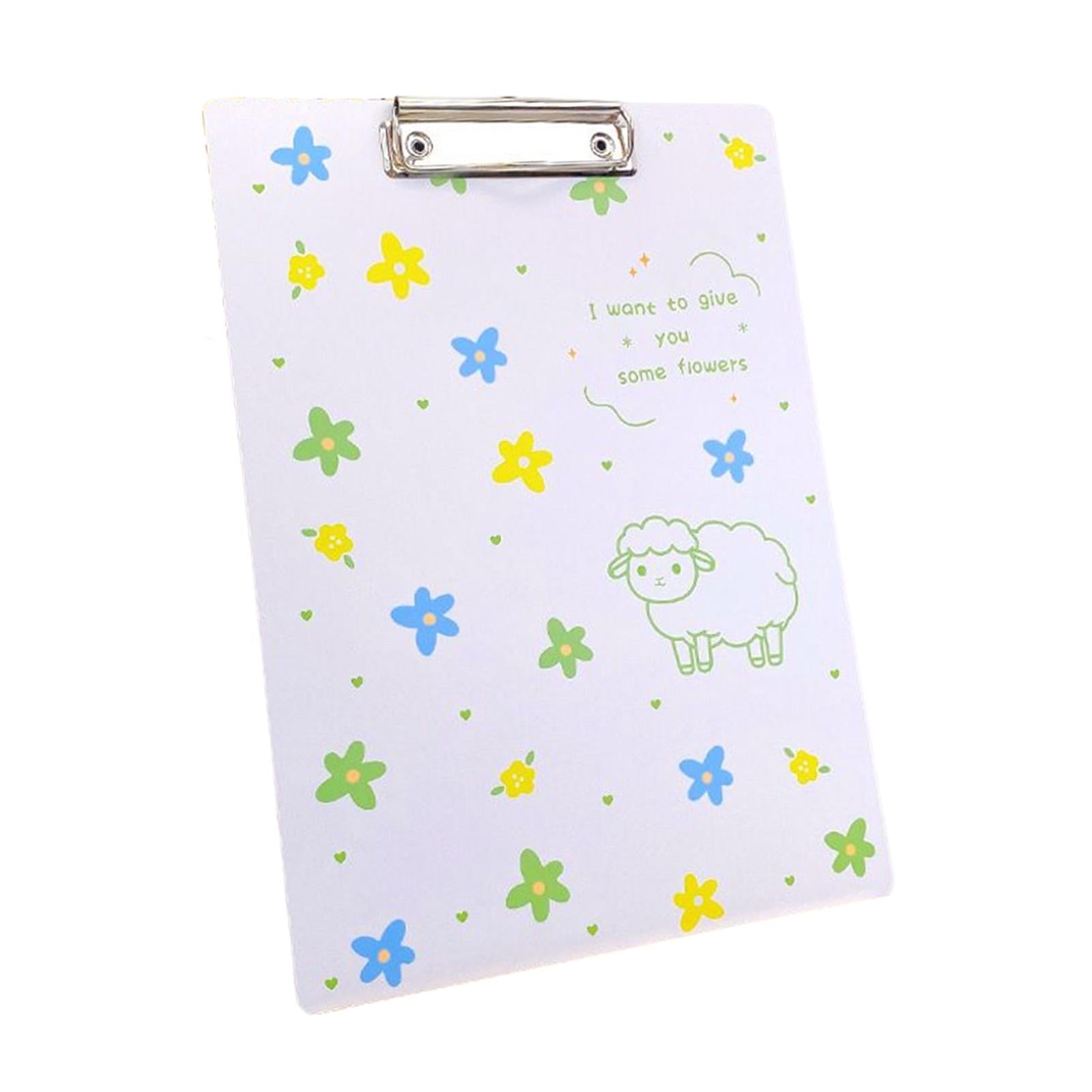 Cute Clipboard Fastener File Folders Gifts Creative for Home Documents Work Sheep