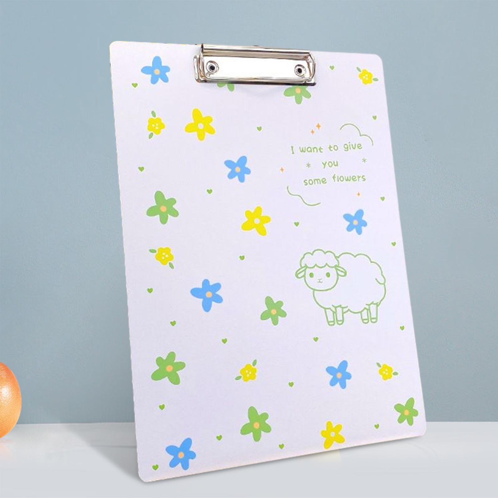 Cute Clipboard Fastener File Folders Gifts Creative for Home Documents Work Sheep