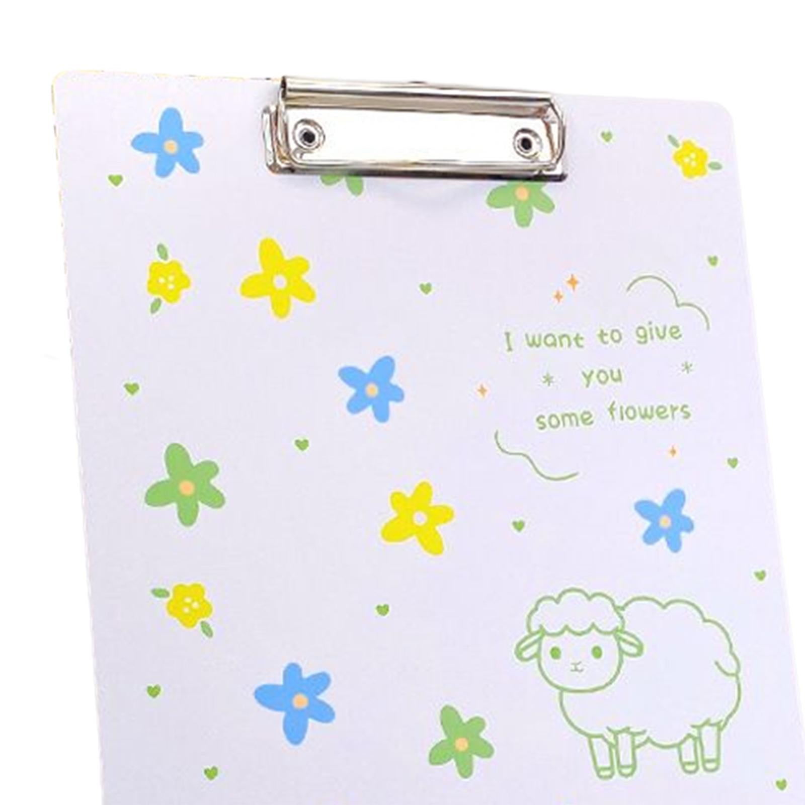 Cute Clipboard Fastener File Folders Gifts Creative for Home Documents Work Sheep