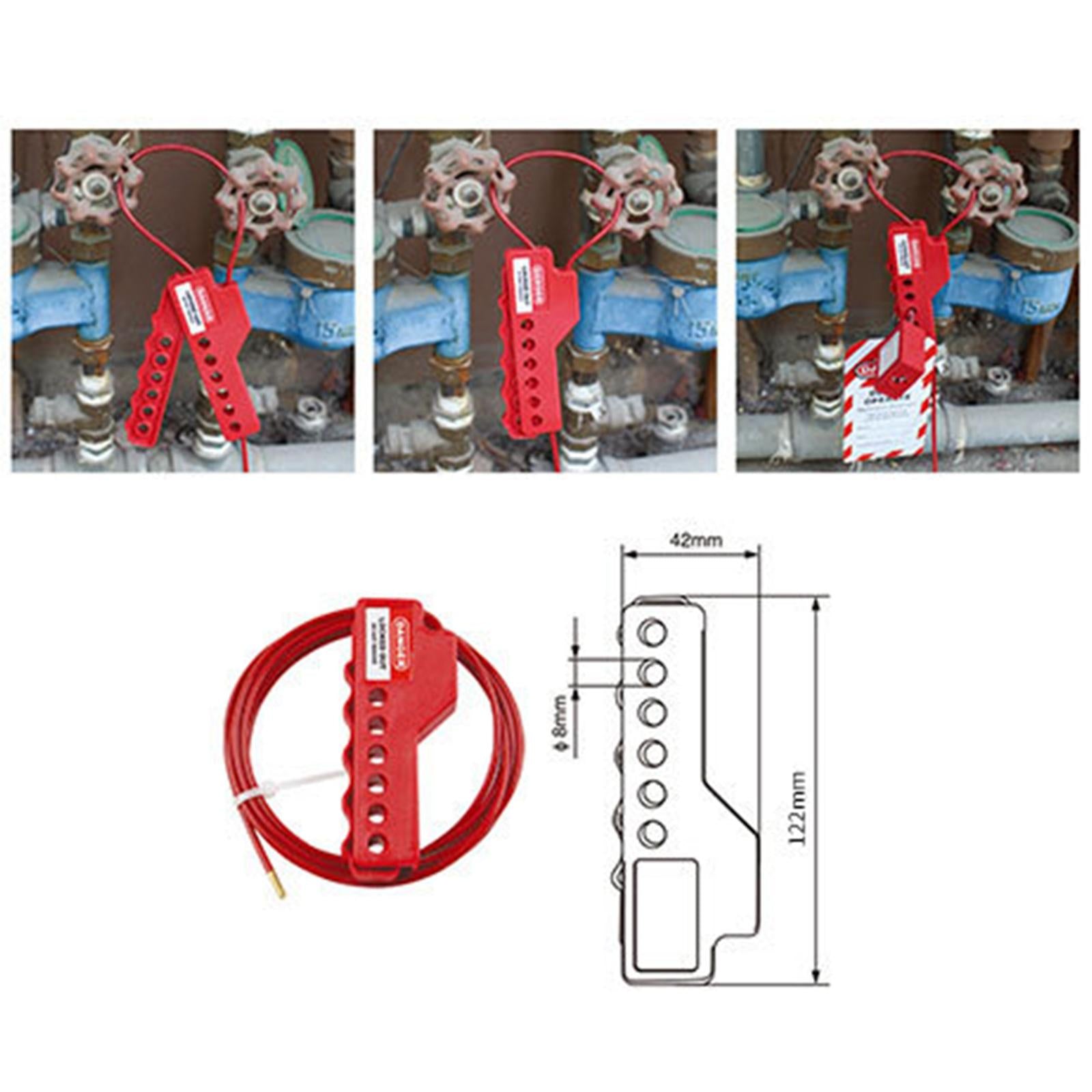 Adjustable Cable Lockout Nylon Sheathed Metal Cable for Disconnect Switches