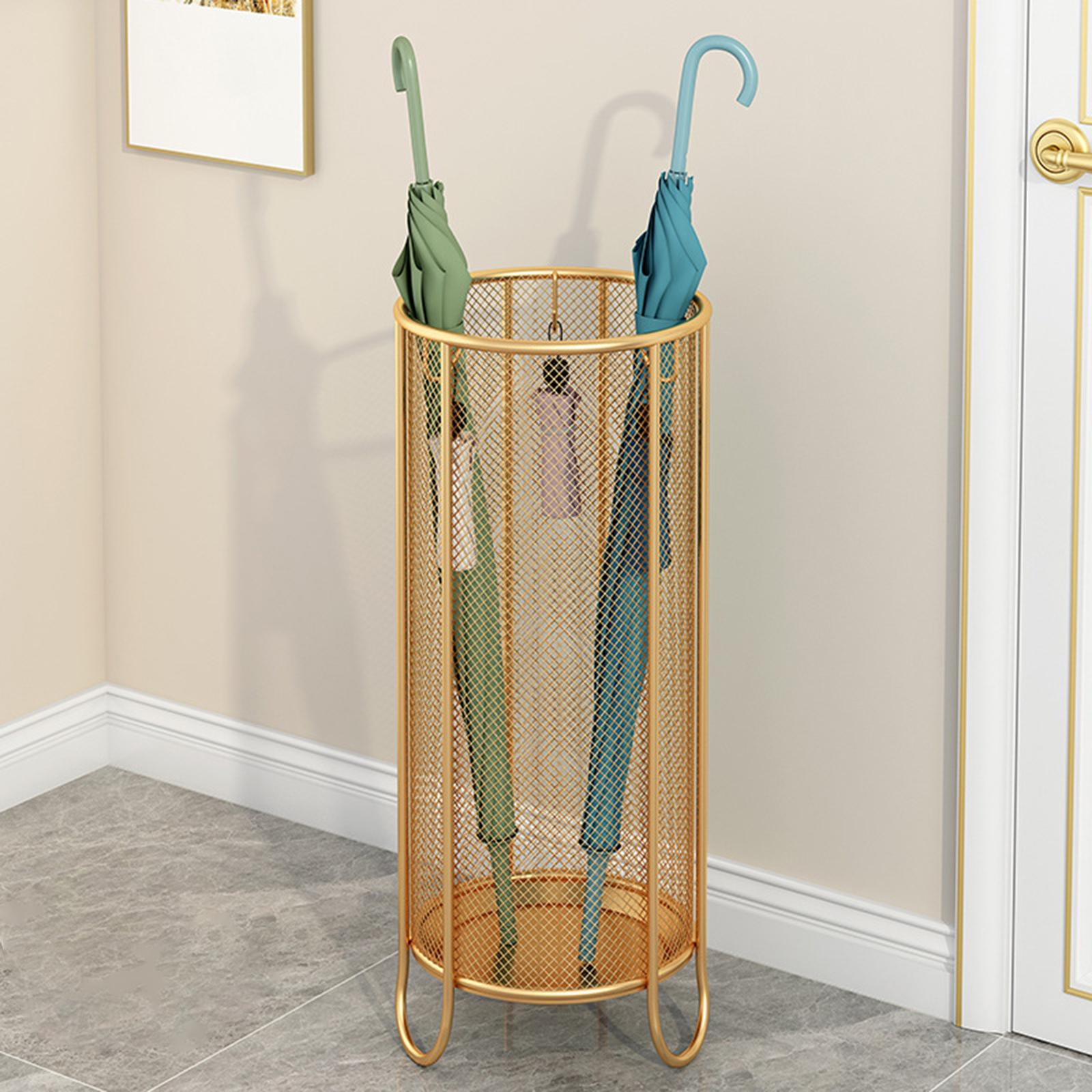 Umbrella Storage Holder with Drip Water Tray for Hallway small and Aureate