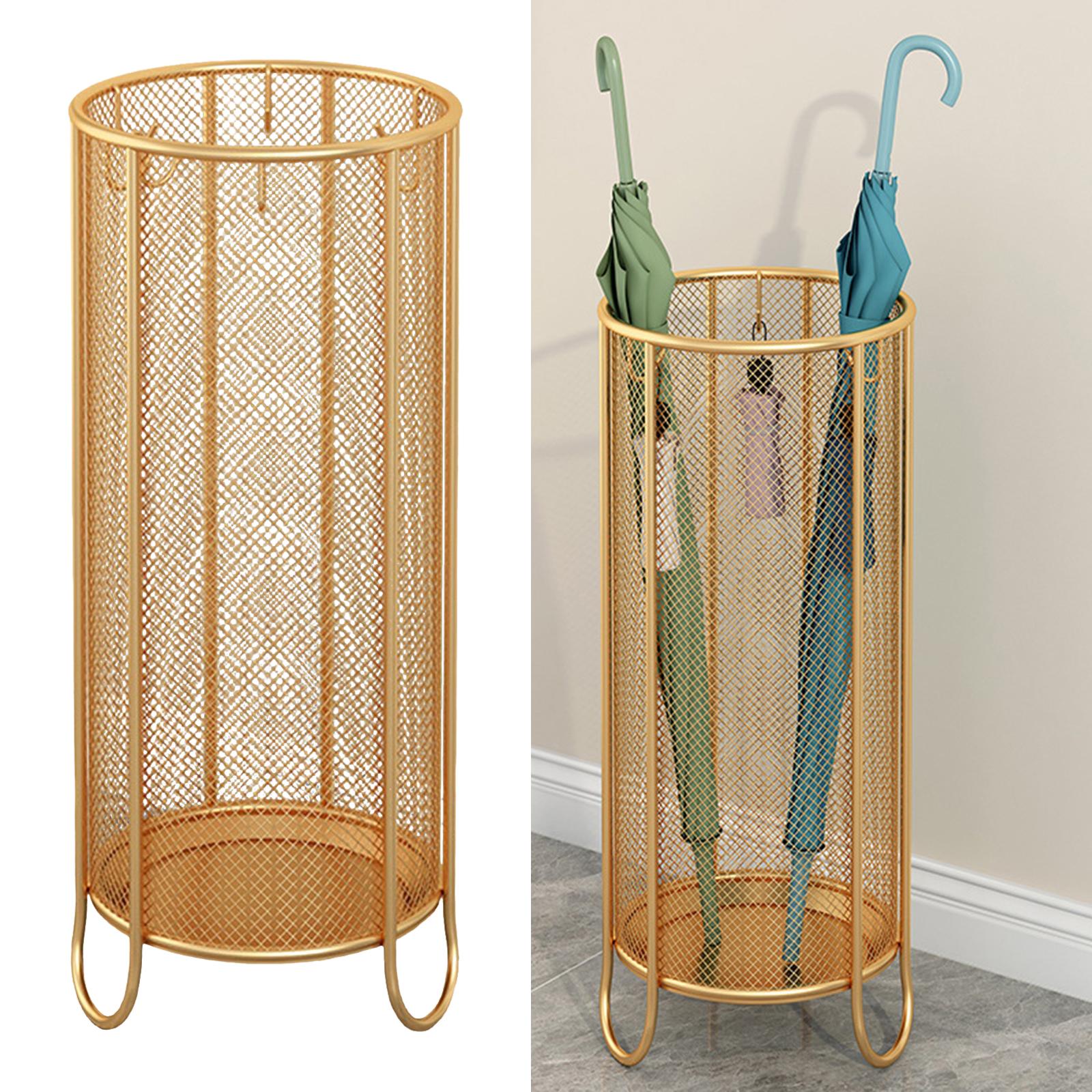 Umbrella Storage Holder with Drip Water Tray for Hallway small and Aureate