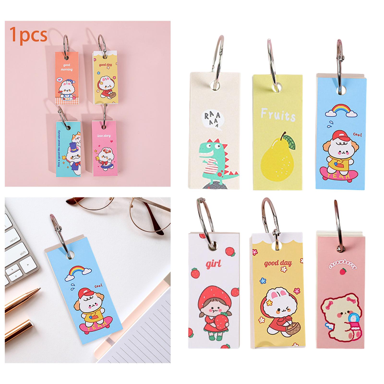Blank Index Note Cards Bookmark Memo Scratch Pads for Learning Notes Taking Dinosaur