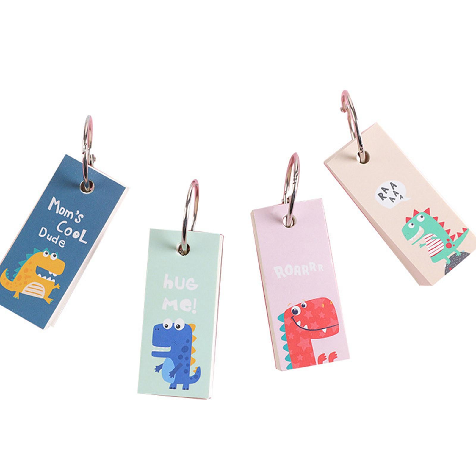 Blank Index Note Cards Bookmark Memo Scratch Pads for Learning Notes Taking Dinosaur