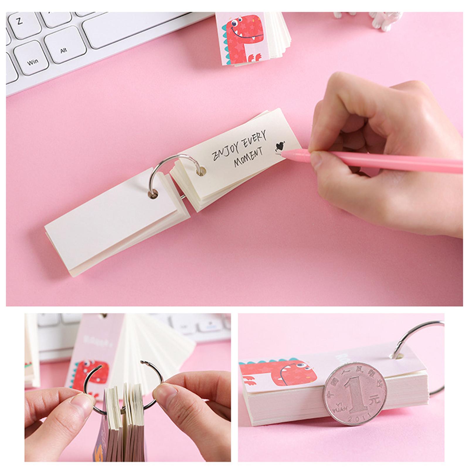 Blank Index Note Cards Bookmark Memo Scratch Pads for Learning Notes Taking Fruit