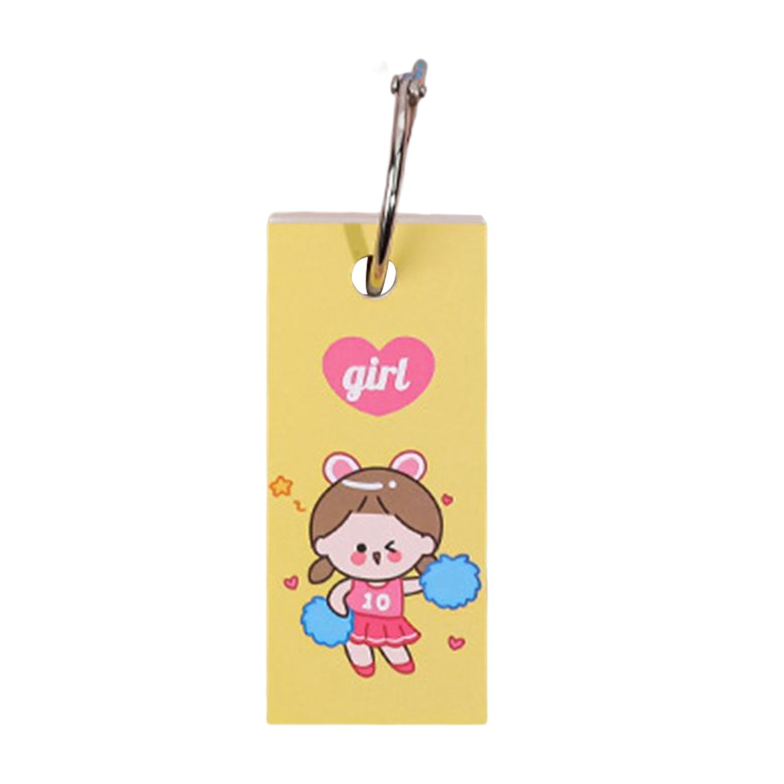 Blank Index Note Cards Bookmark Memo Scratch Pads for Learning Notes Taking Girl