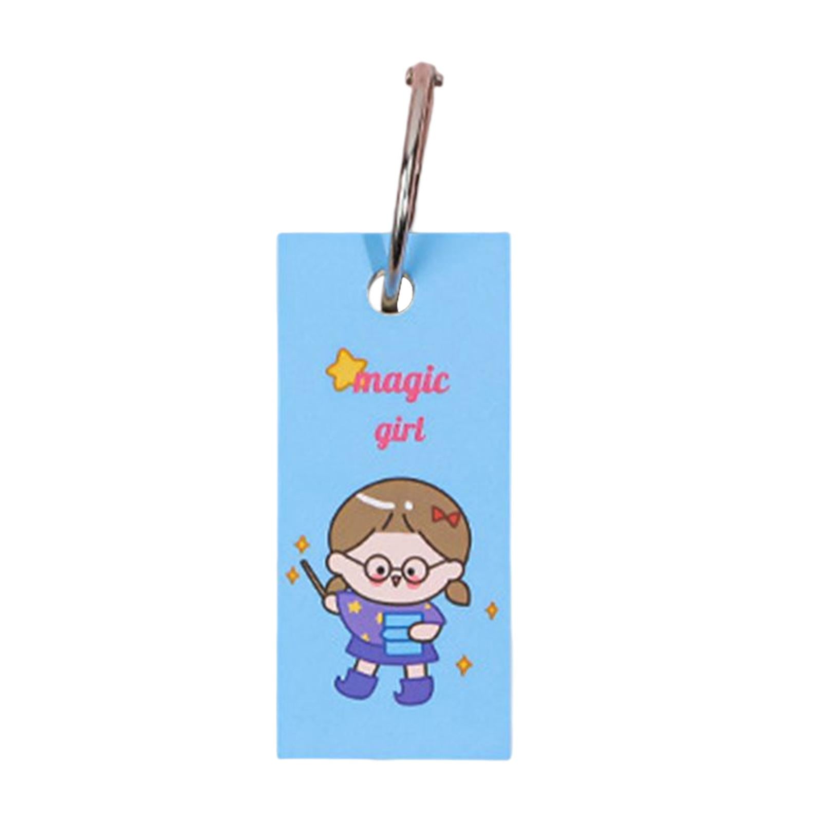 Blank Index Note Cards Bookmark Memo Scratch Pads for Learning Notes Taking Girl