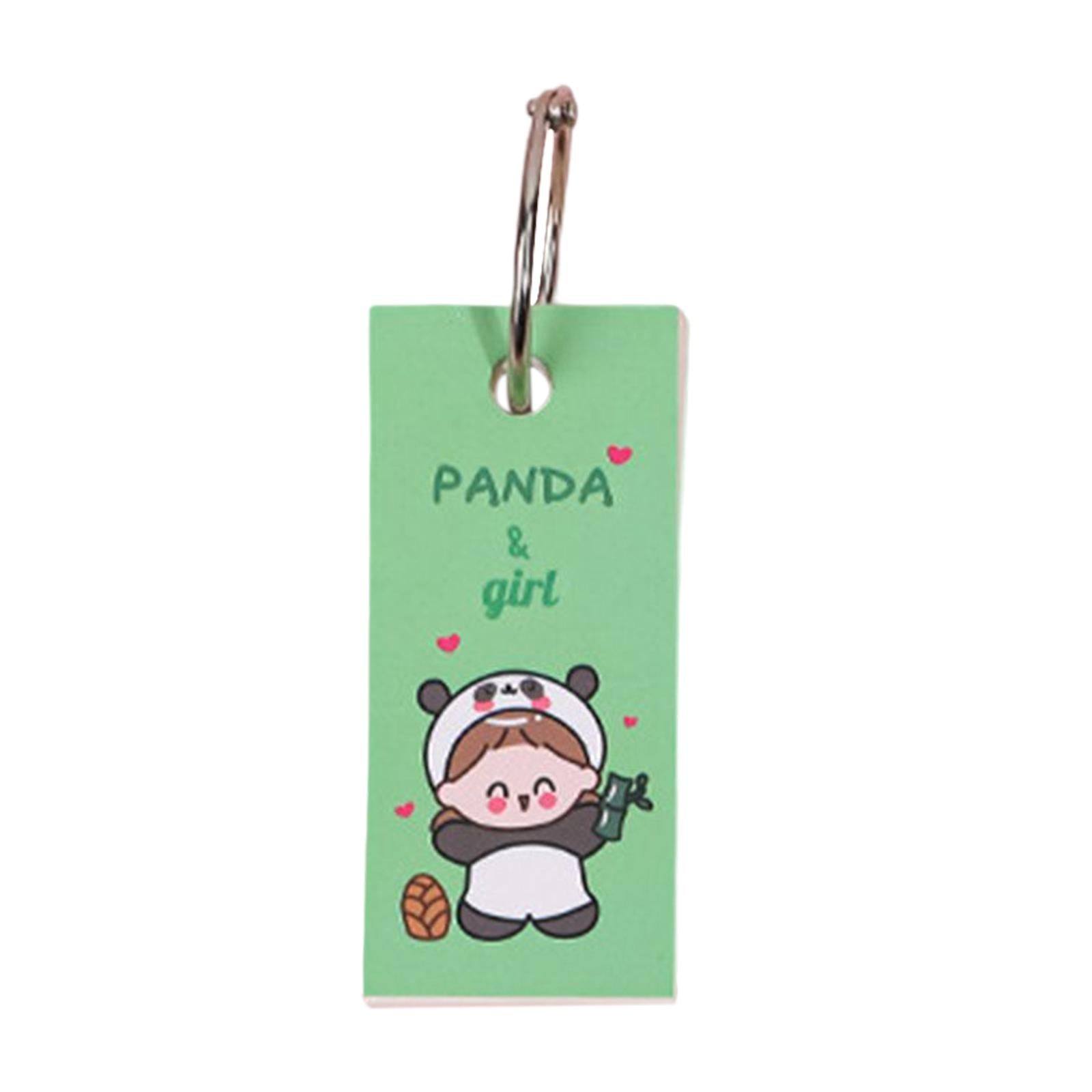 Blank Index Note Cards Bookmark Memo Scratch Pads for Learning Notes Taking Girl