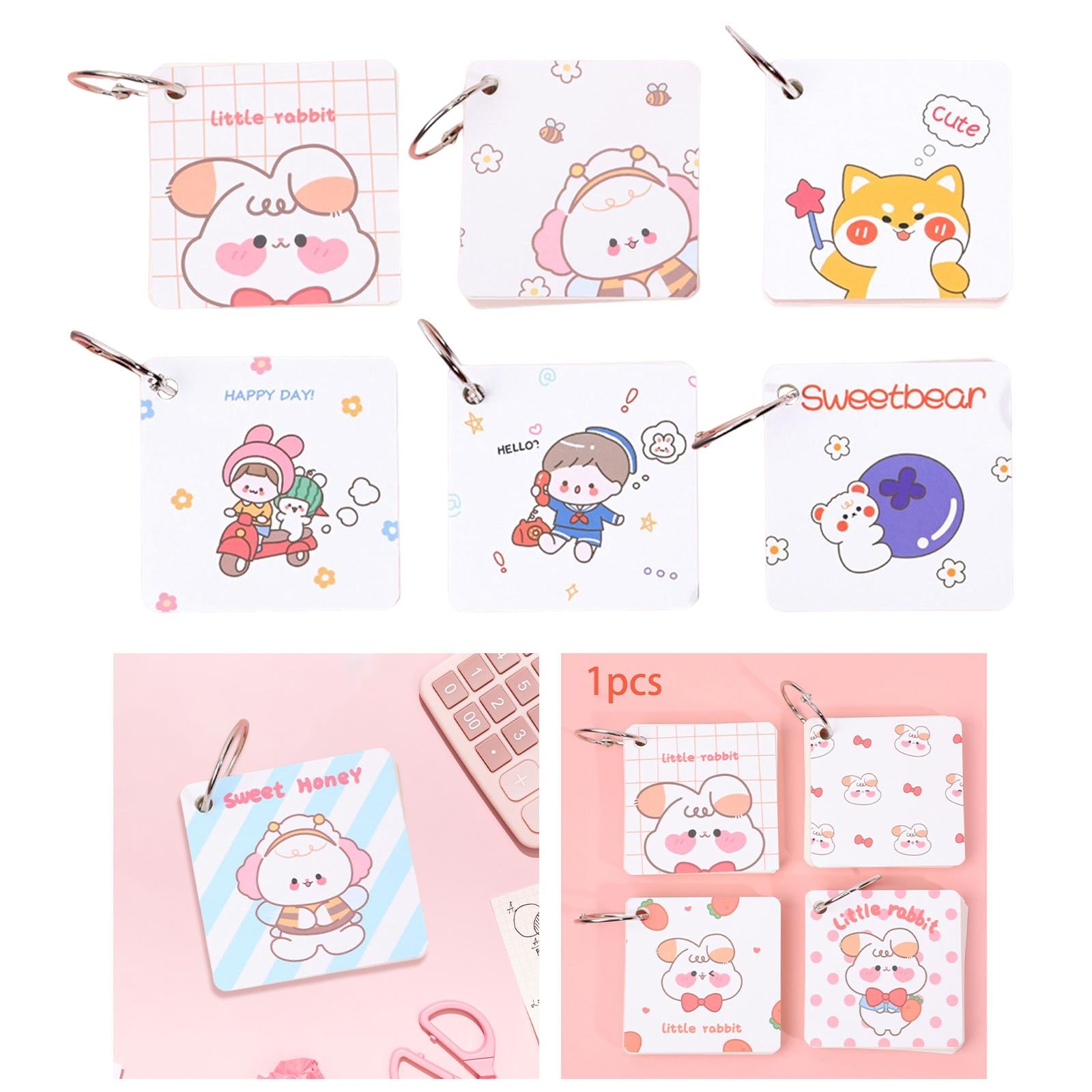 Mini Memo Pad Tearable Multifunctional Detachable for Office Study Diaries Rabbit