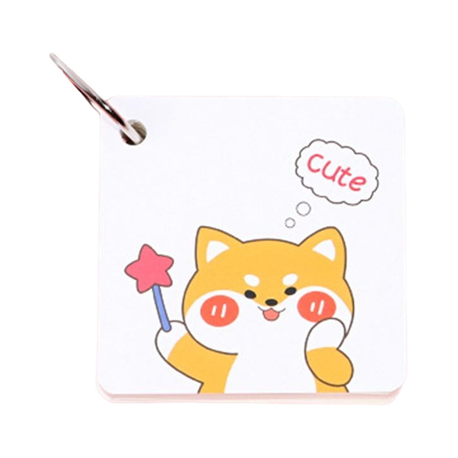 Mini Memo Pad Tearable Multifunctional Detachable for Office Study Diaries Shiba Dog