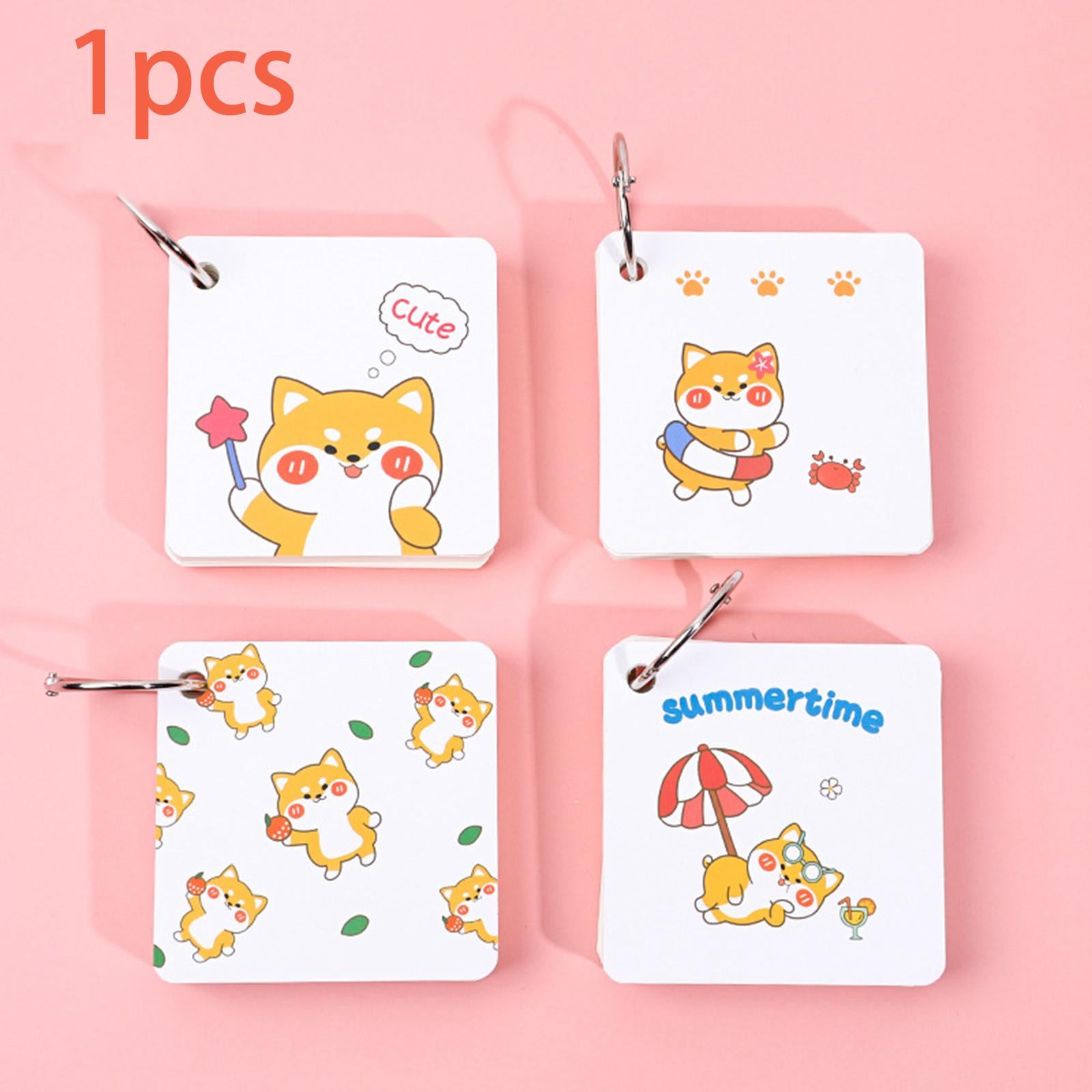 Mini Memo Pad Tearable Multifunctional Detachable for Office Study Diaries Shiba Dog