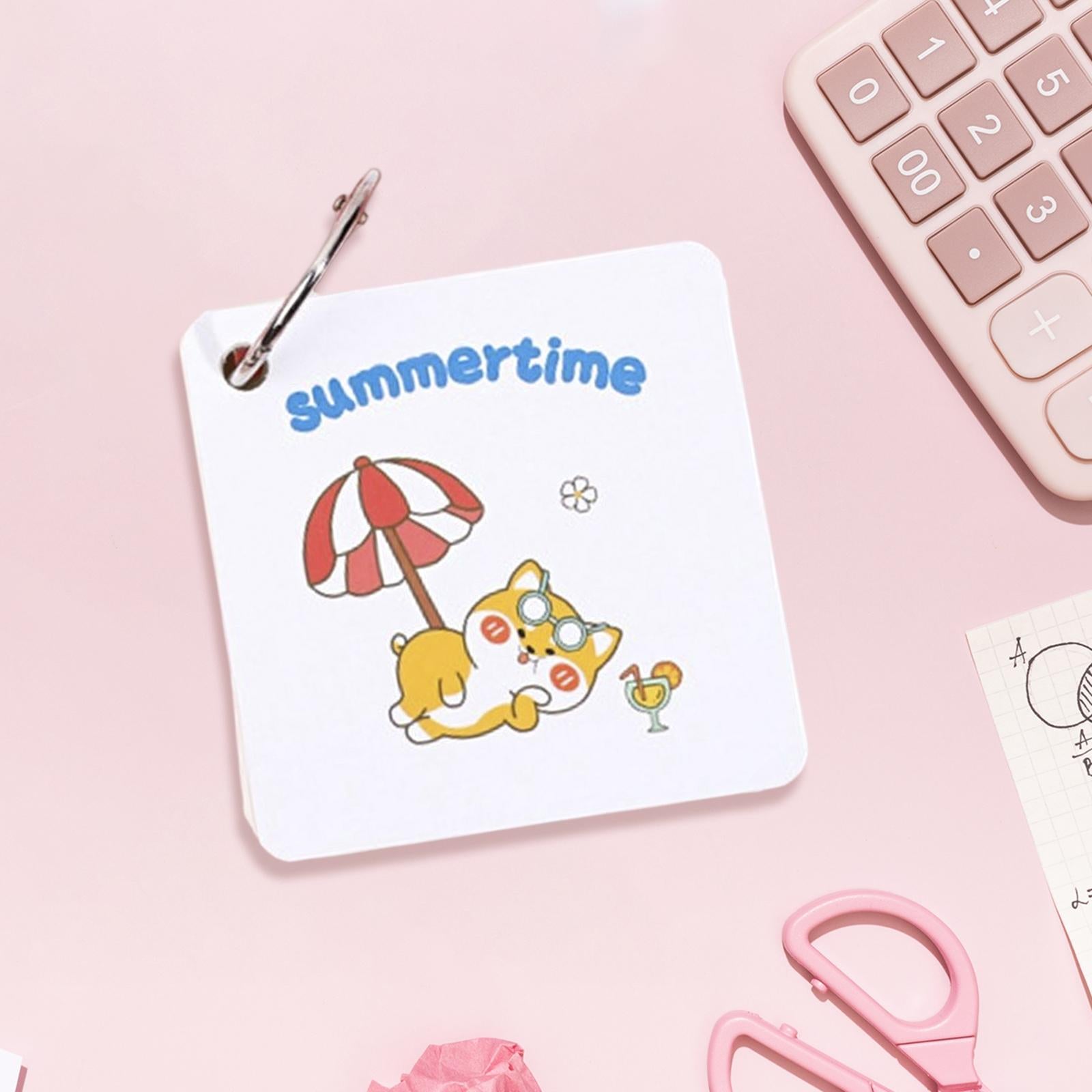 Mini Memo Pad Tearable Multifunctional Detachable for Office Study Diaries Shiba Dog