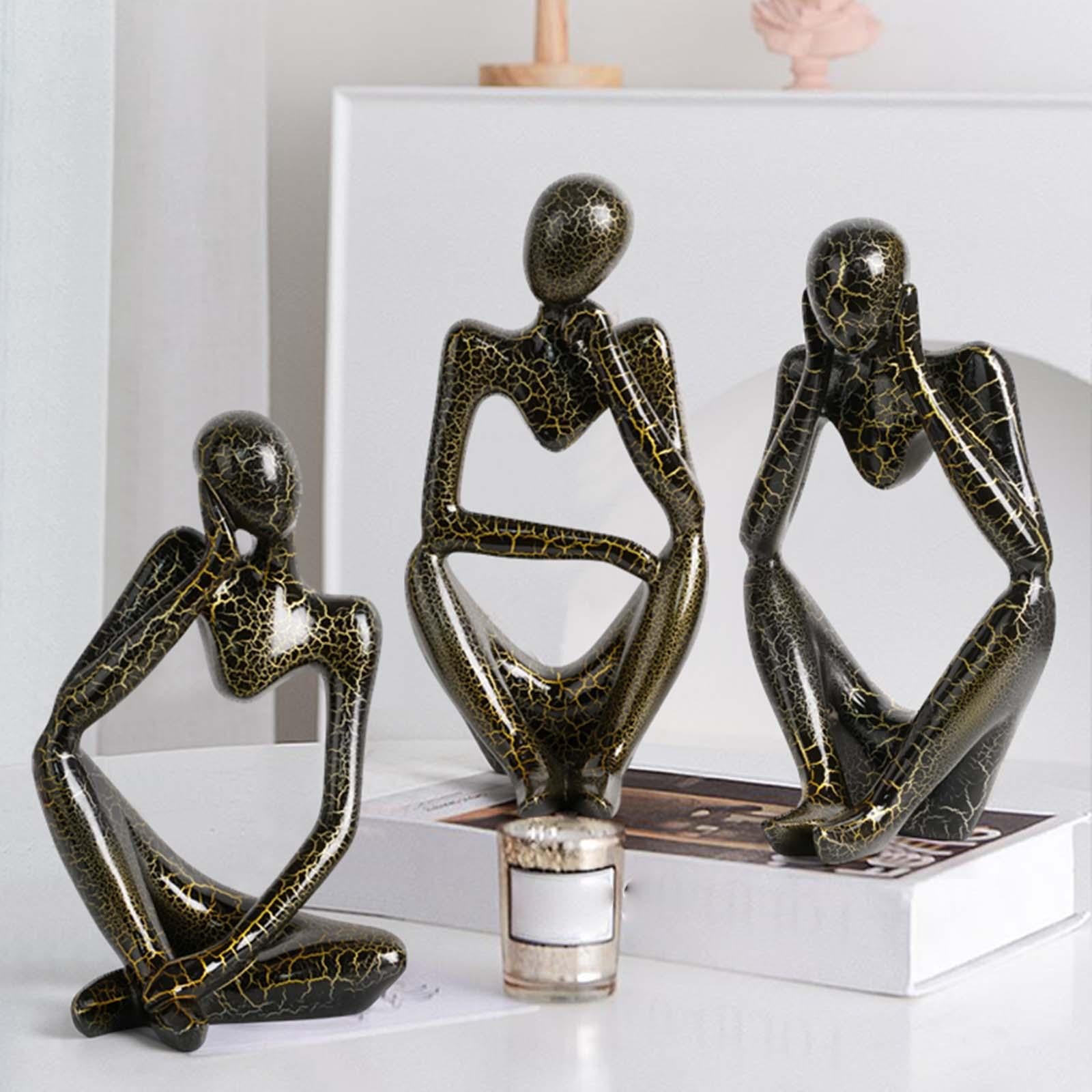 Modern Abstract Thinker Statue Collectible for Home Living Room Decoration Right L