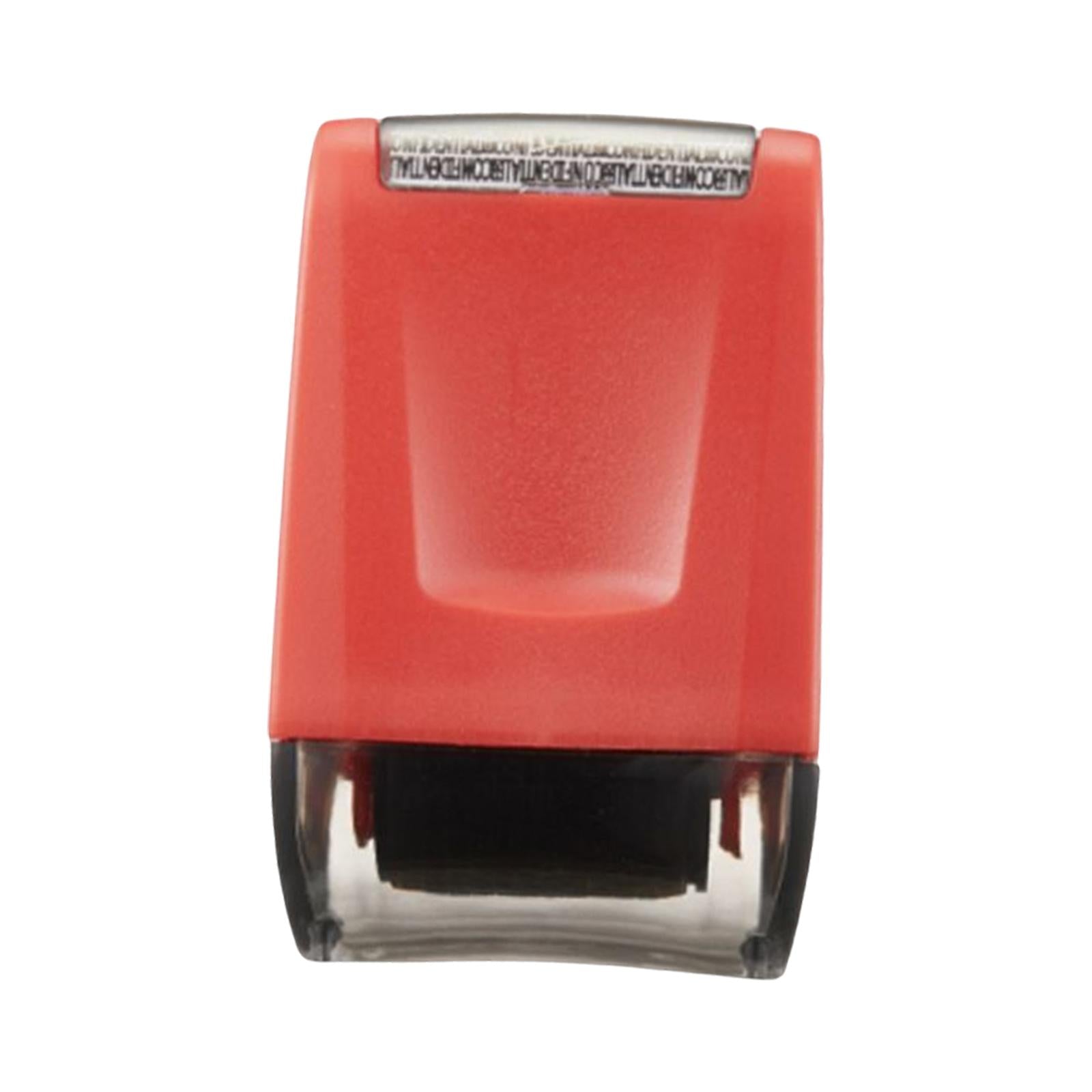 Identity Protection Roller Stamp Refillable Privacy Roller for Messy Code Red