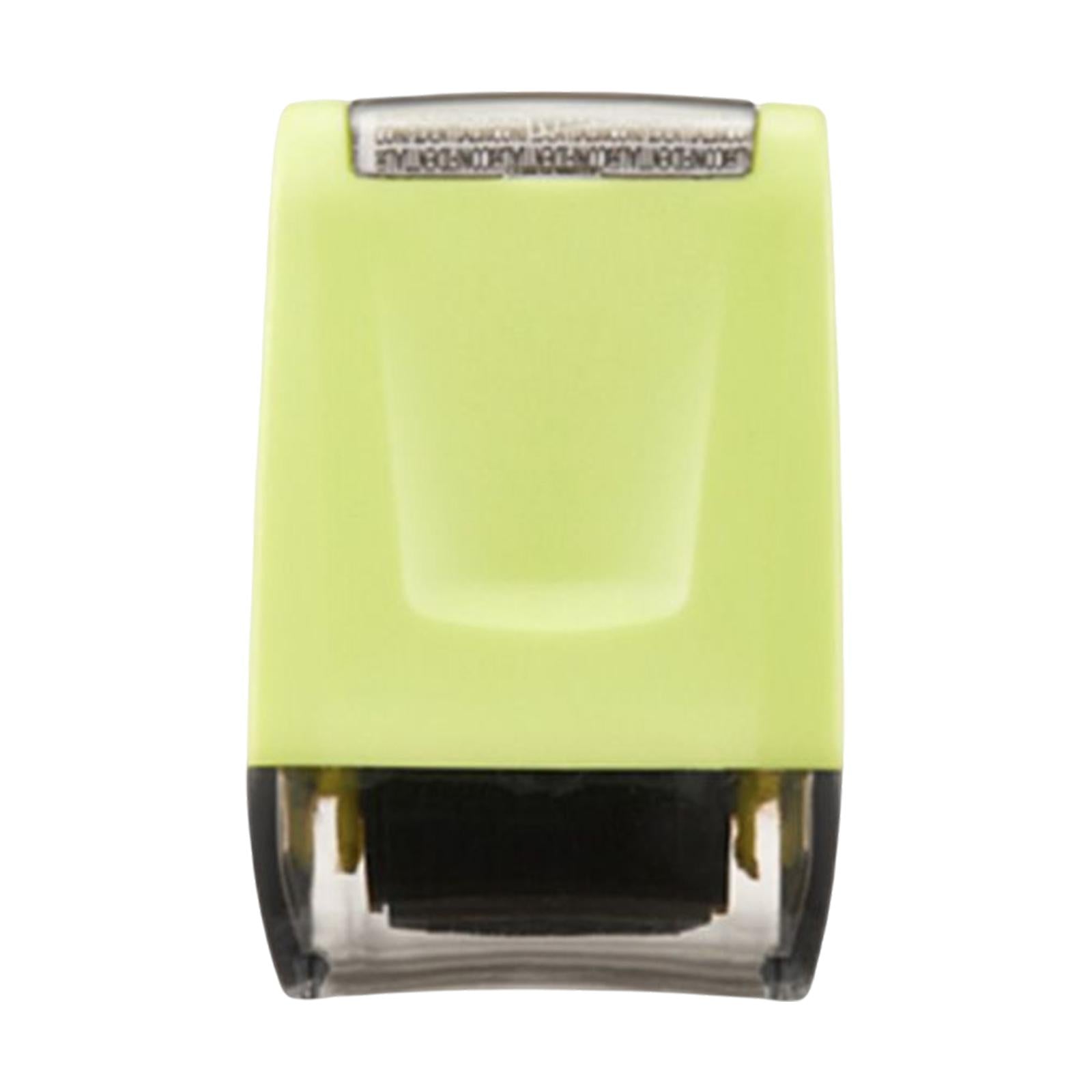 Identity Protection Roller Stamp Refillable Privacy Roller for Messy Code Green